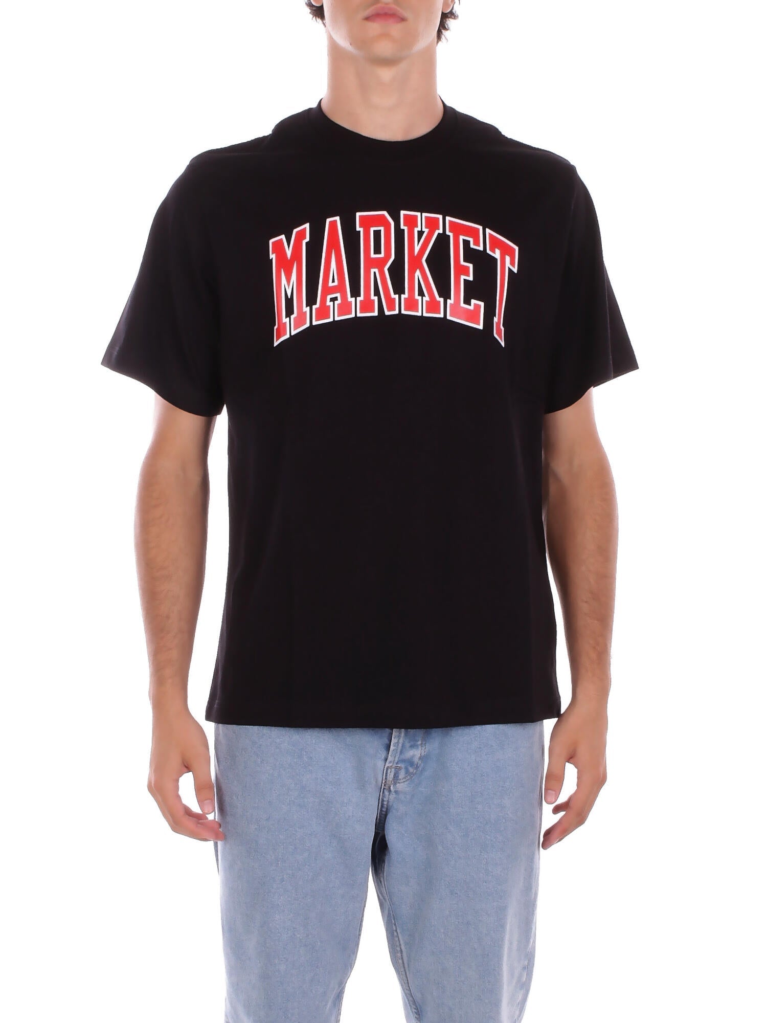 MARKET Uomo T-shirt F5MKMATH008 110 Jersey t-shirt man Black