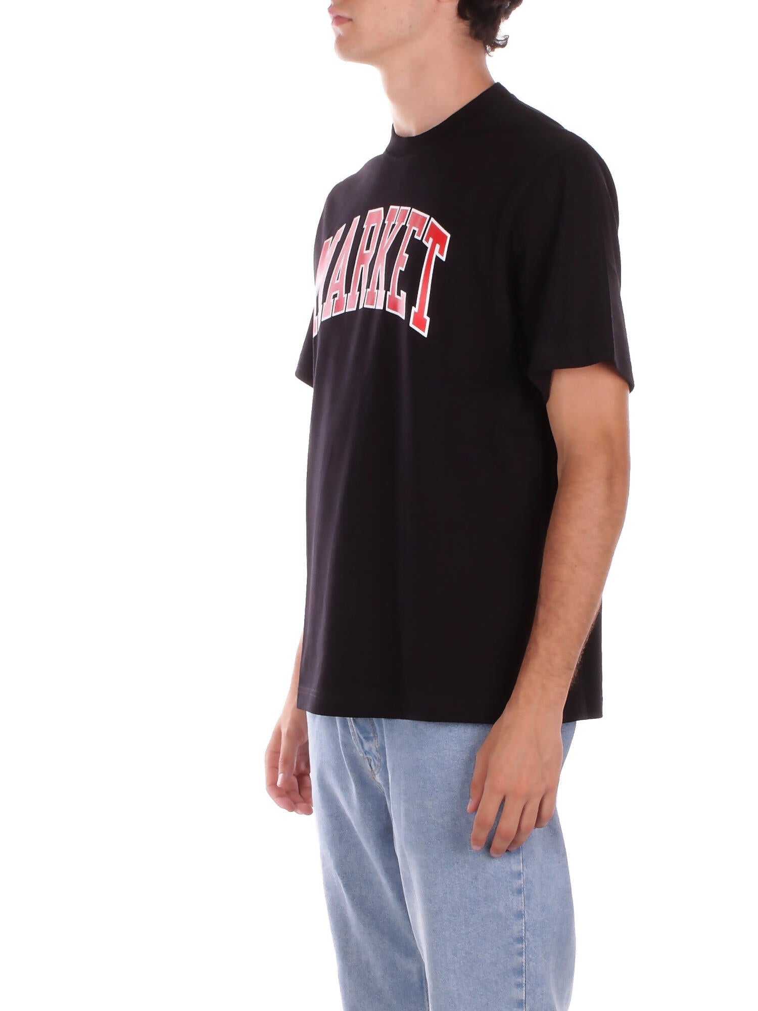 MARKET Uomo T-shirt F5MKMATH008 110 Jersey t-shirt man Black