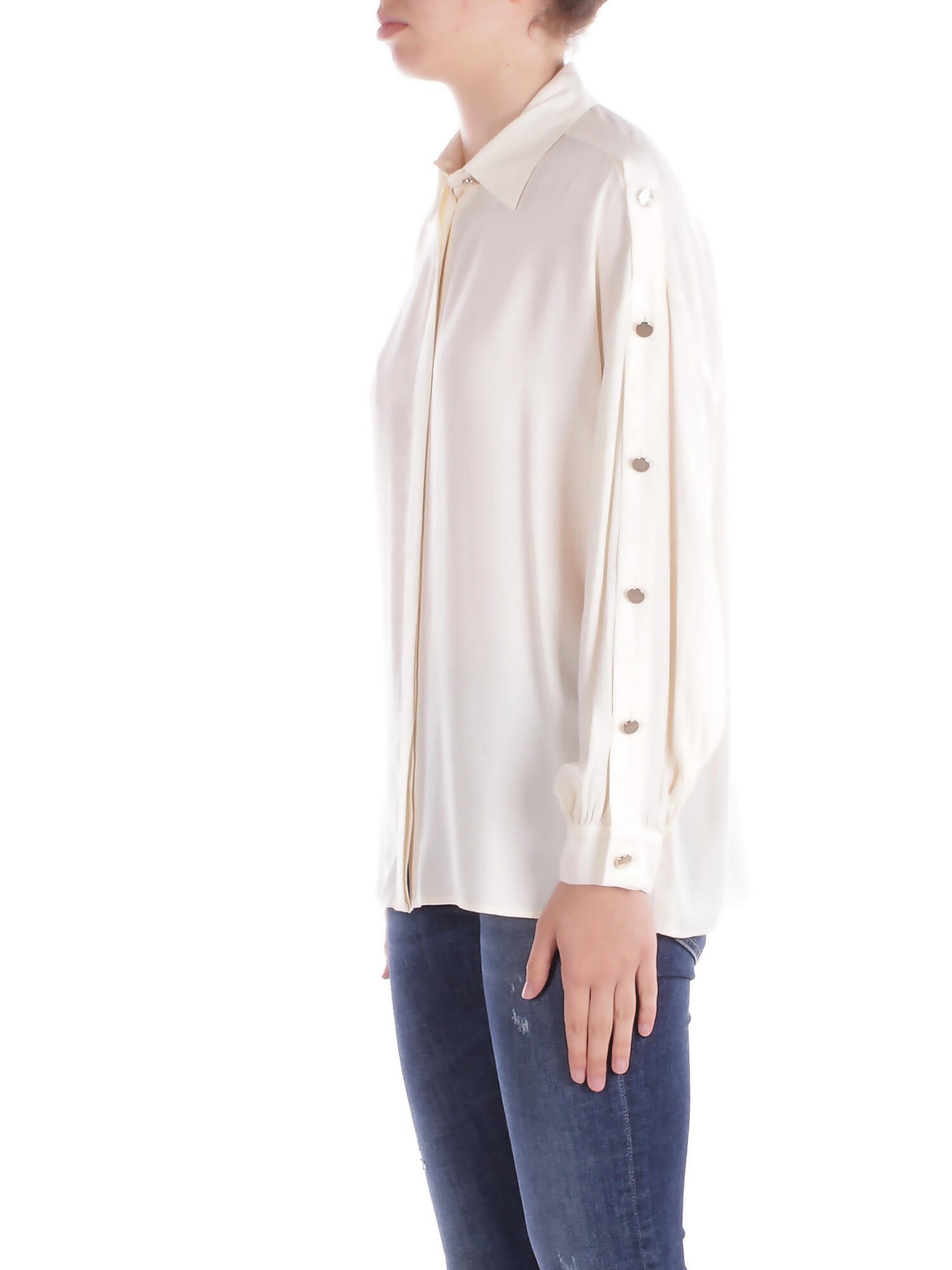 LIU JO Donna Camicia CA5397T1963 X0657 Camicia ts m\l Panna