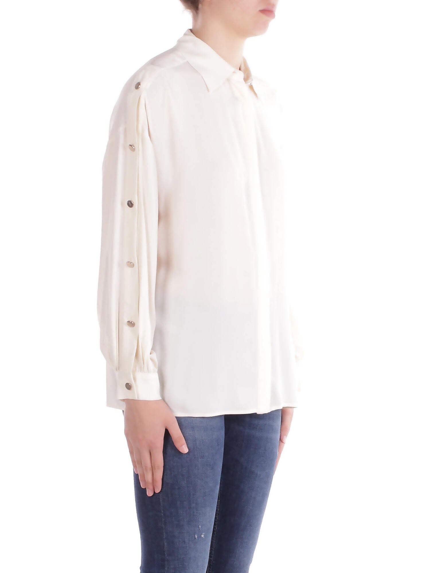 LIU JO Donna Camicia CA5397T1963 X0657 Camicia ts m\l Panna