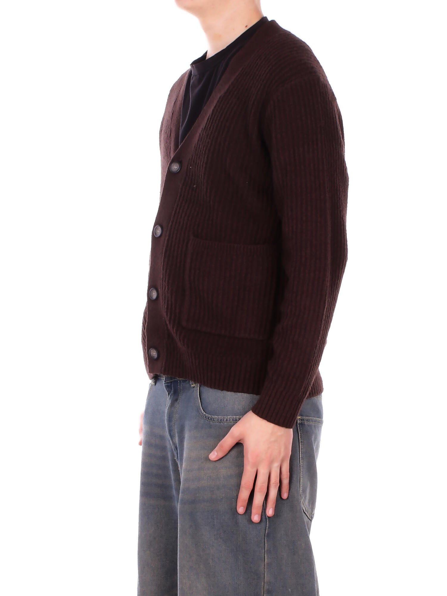 ONLY & SONS Uomo Maglia 22033787 DEMITASSE Onsframe rlx cardigan knit Marrone