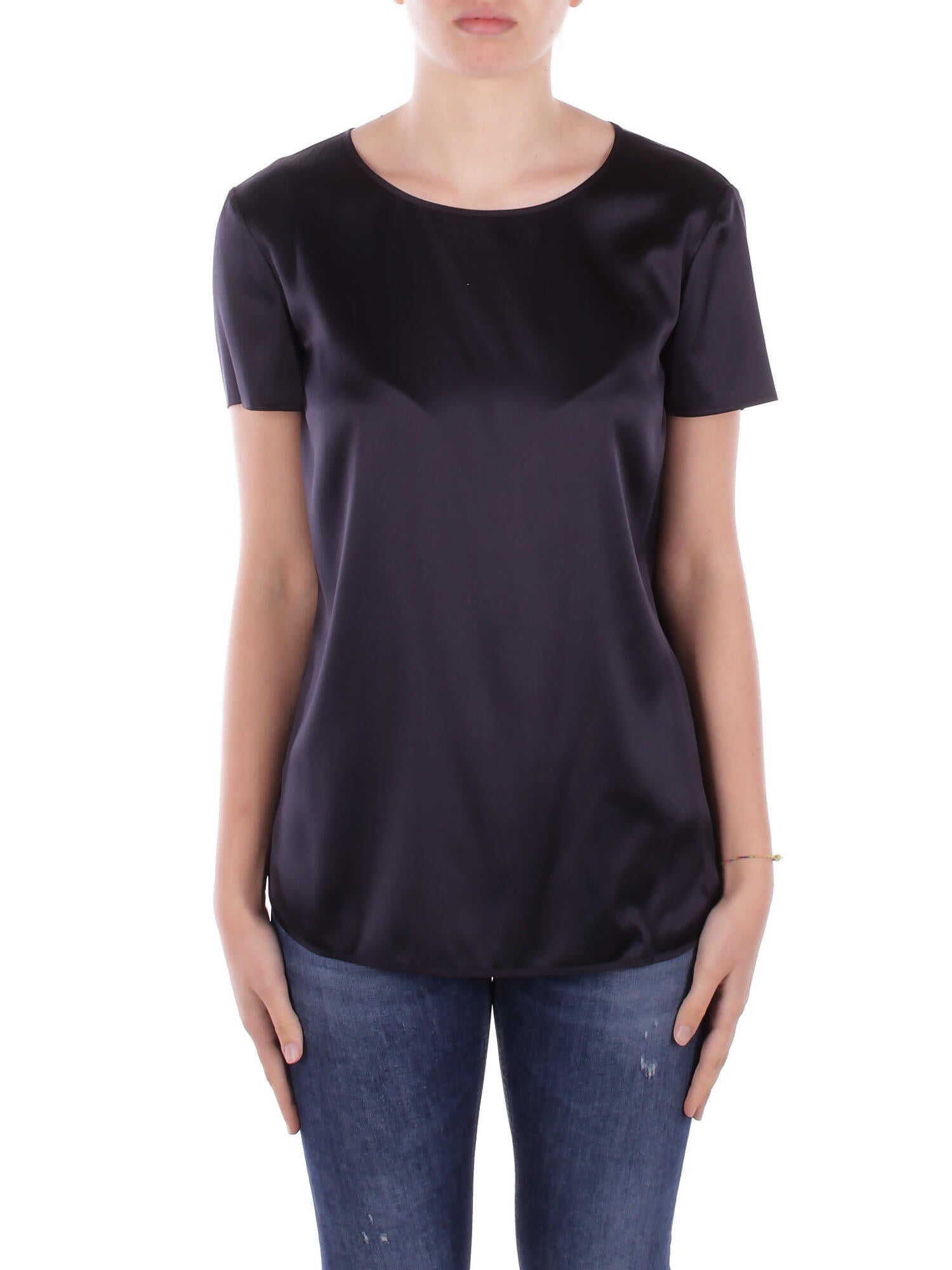 MAX MARA Donna Blusa CORTONA 006 Blusa raso seta monoelastico Blu