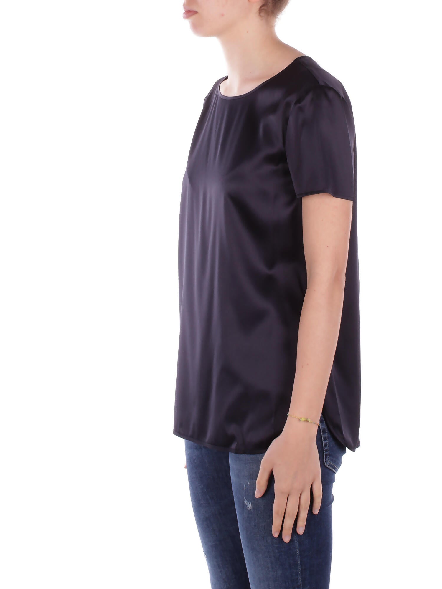 MAX MARA Donna Blusa CORTONA 006 Blusa raso seta monoelastico Blu