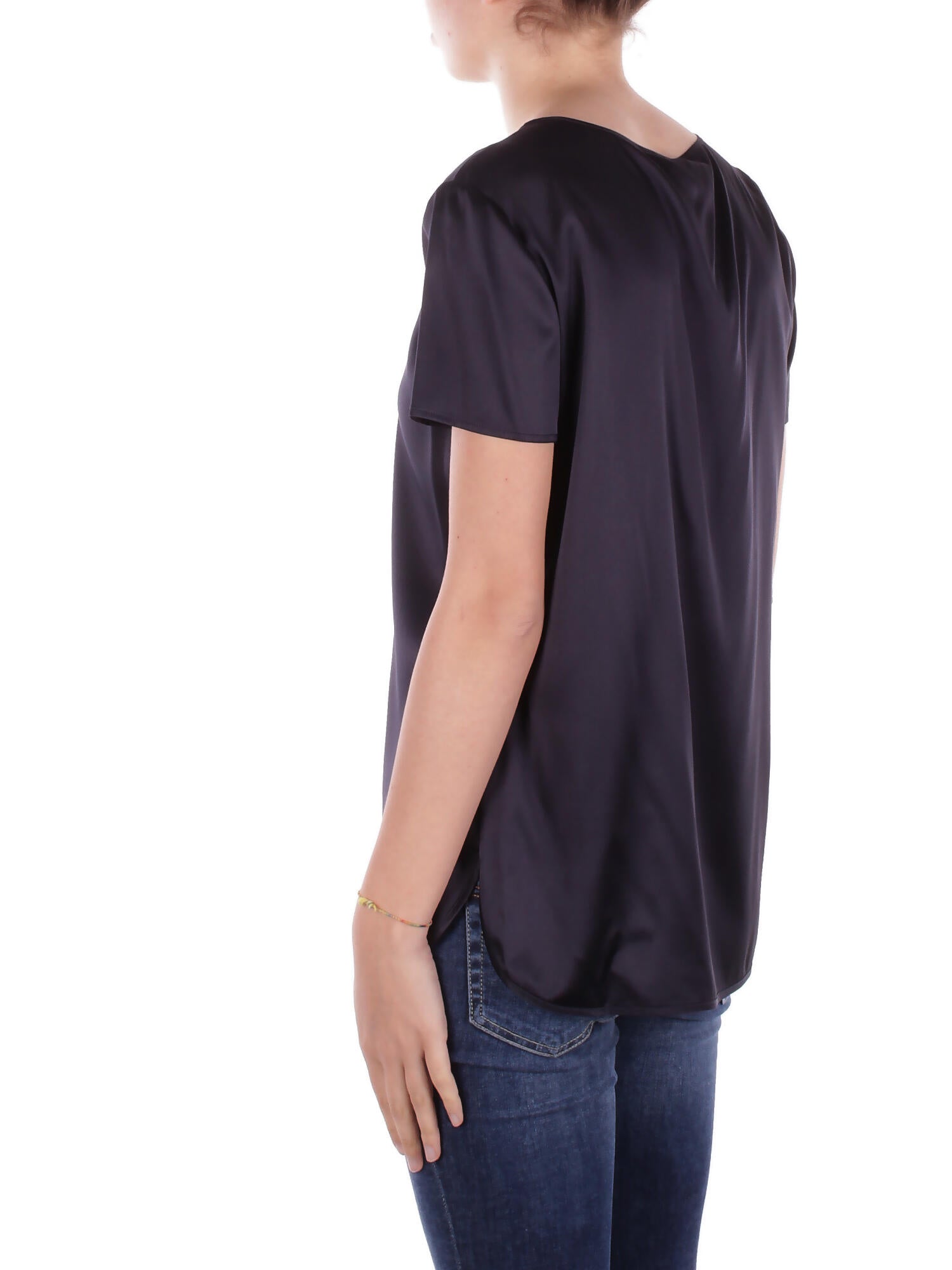 MAX MARA Donna Blusa CORTONA 006 Blusa raso seta monoelastico Blu