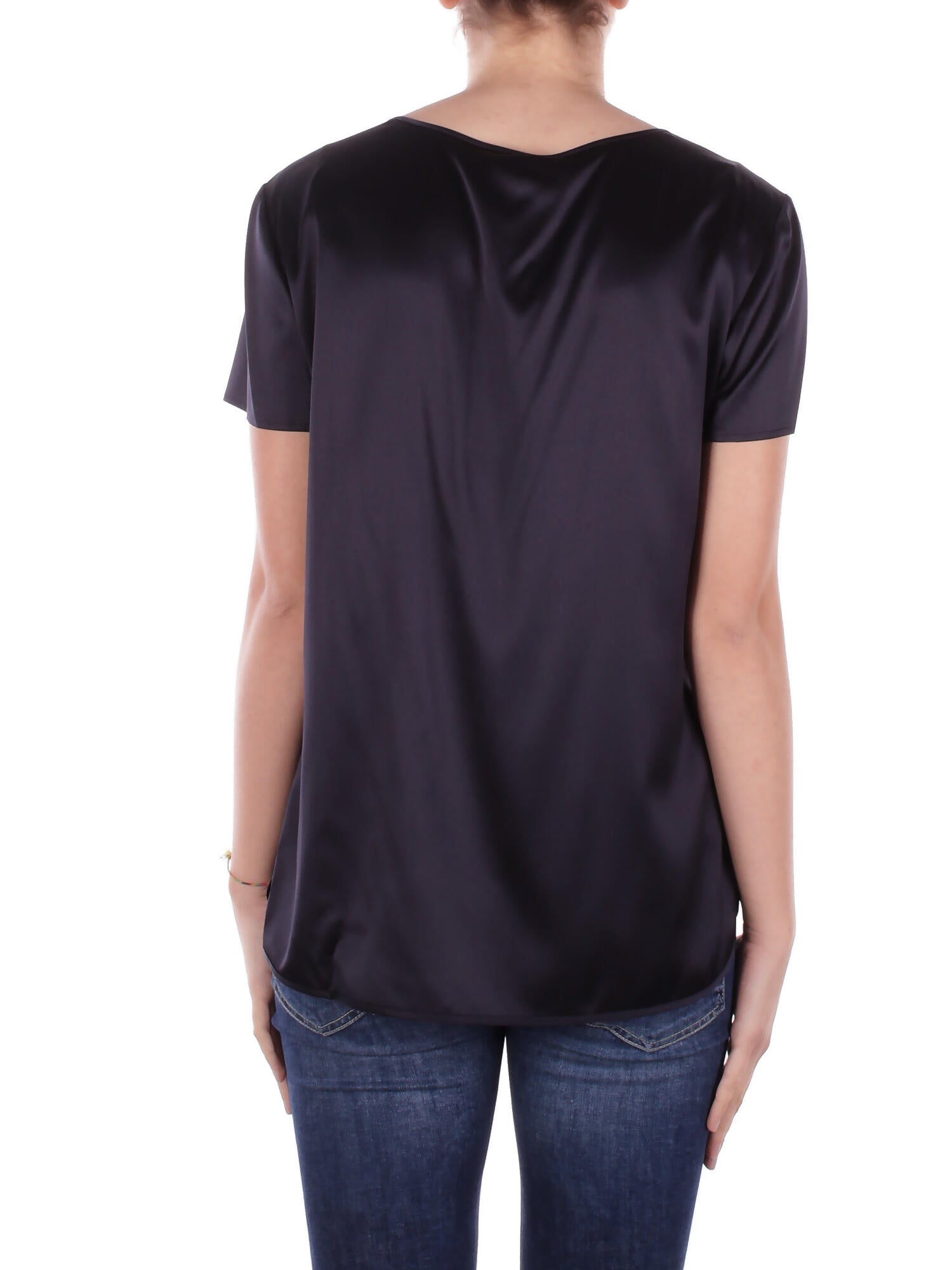 MAX MARA Donna Blusa CORTONA 006 Blusa raso seta monoelastico Blu