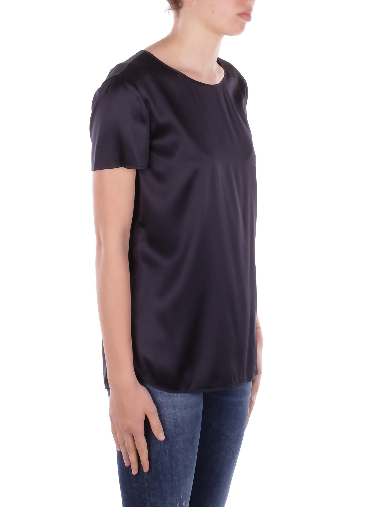 MAX MARA Donna Blusa CORTONA 006 Blusa raso seta monoelastico Blu