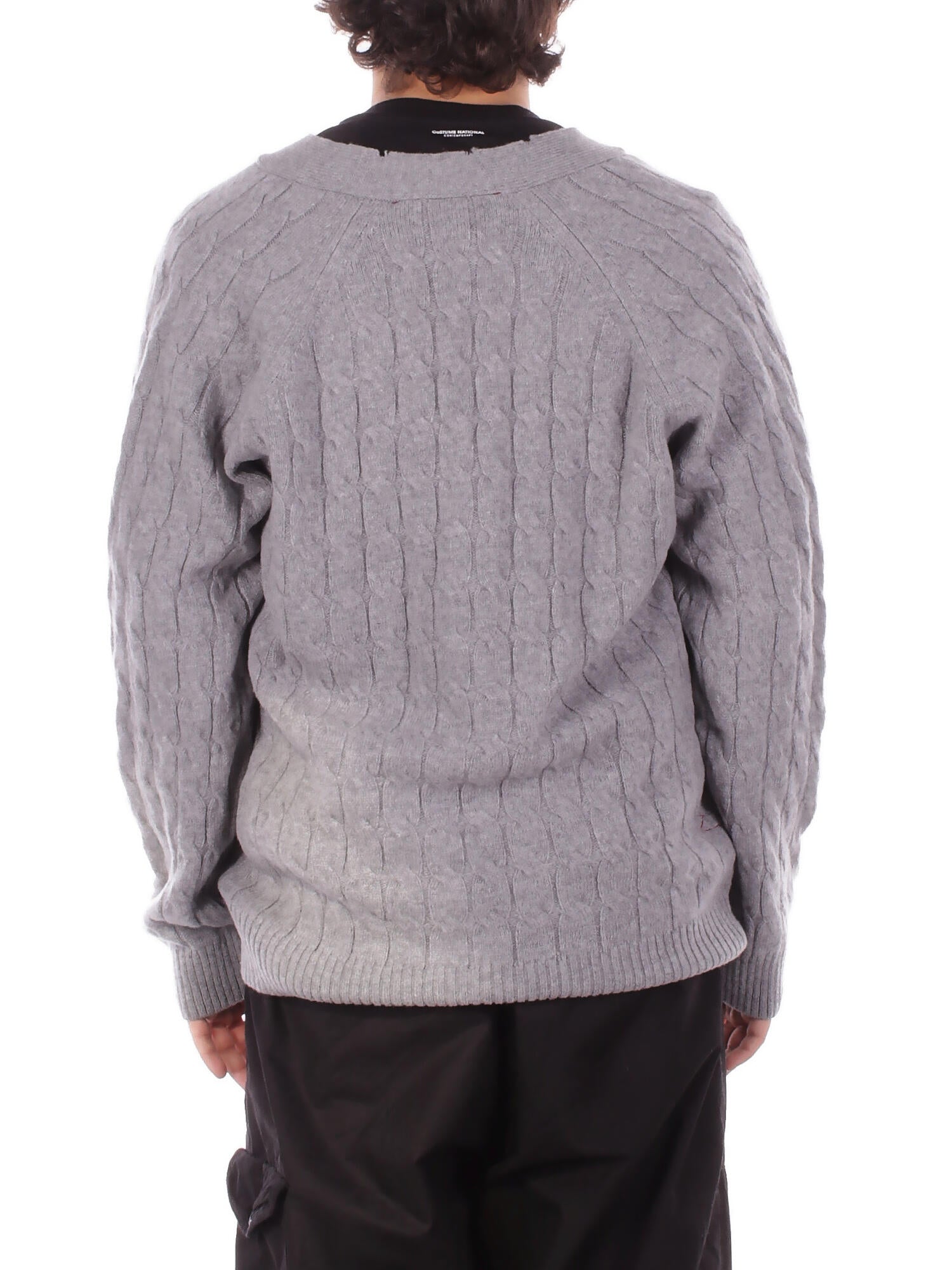 AMARANTO Uomo Maglia B9F0095 FU93M Knitwear Argento
