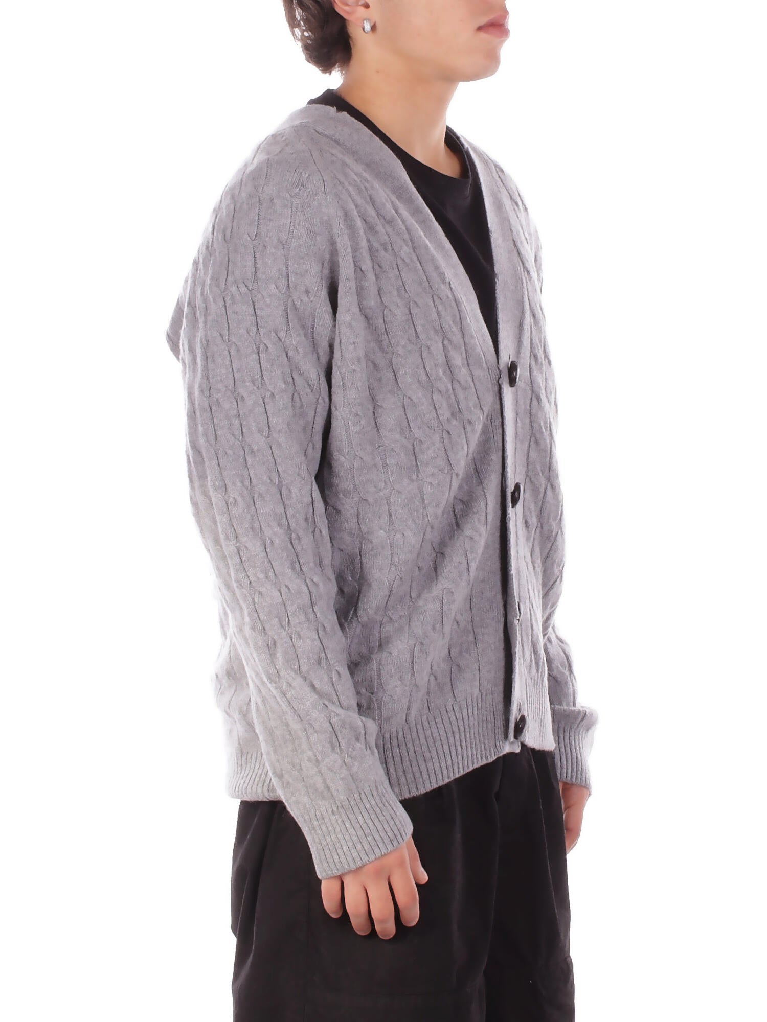 AMARANTO Uomo Maglia B9F0095 FU93M Knitwear Argento