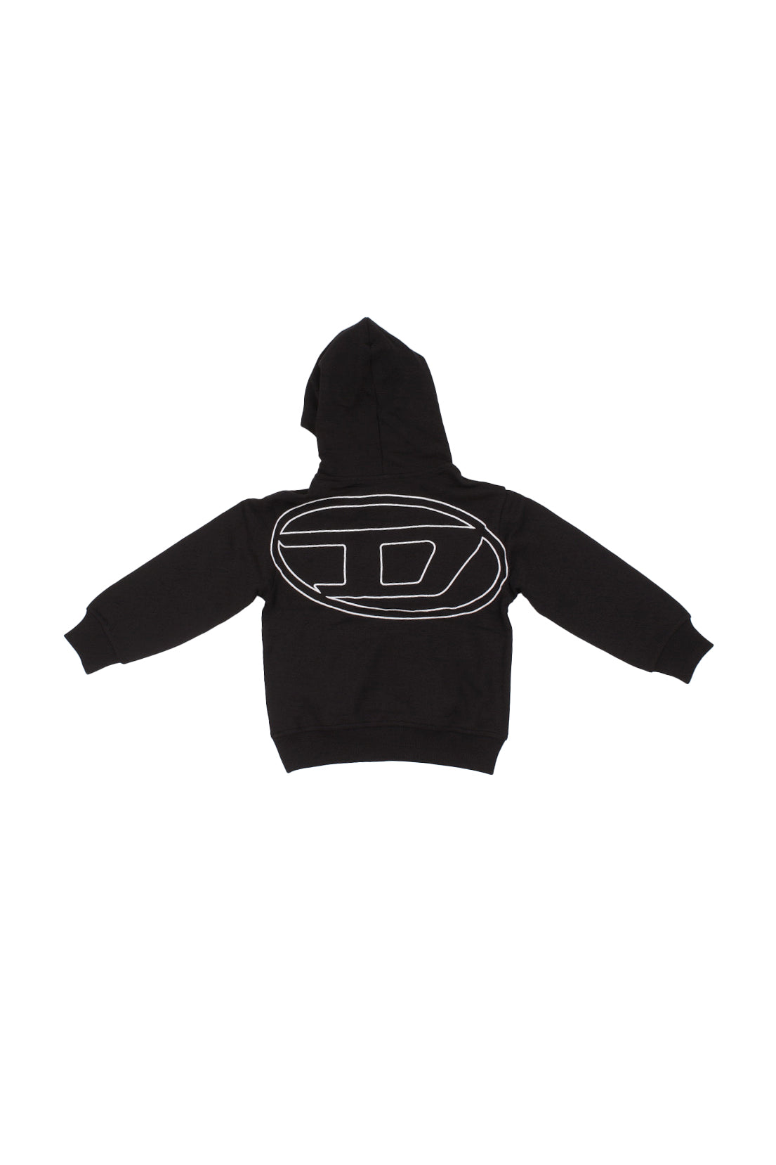 DIESEL Bambino Felpa J02275 0GYCJ K900 Smacshoodmegovald over Nero