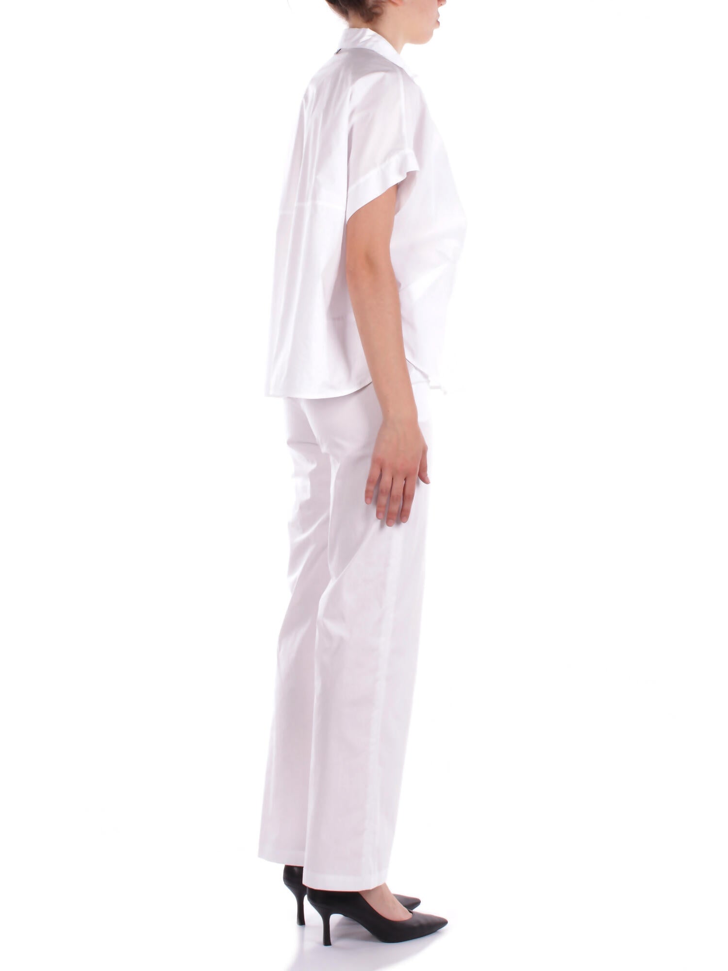 MANILA GRACE Donna Pantalone P264CU MA009 Pantalone straight Bianco ottico