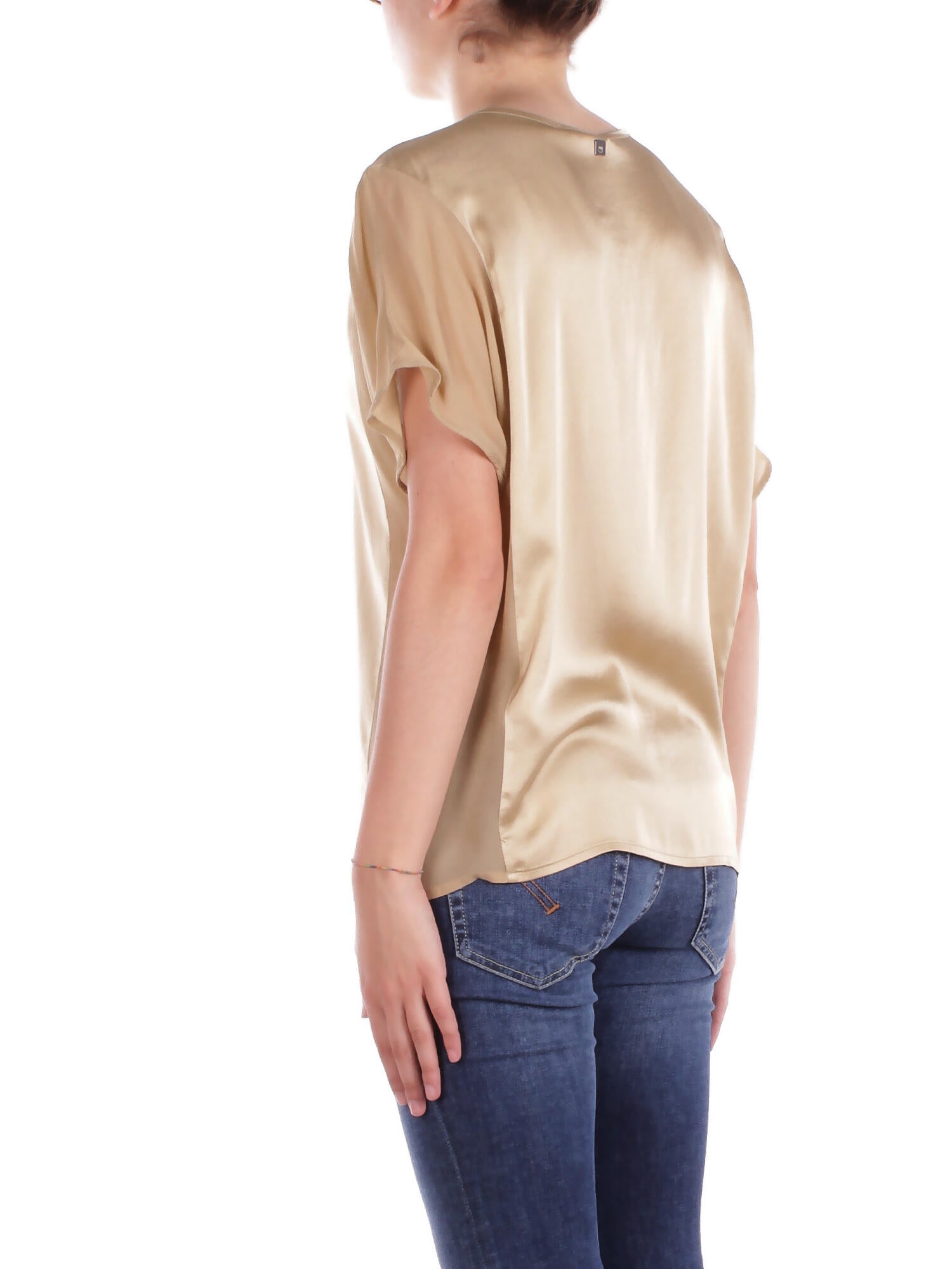MANILA GRACE Donna Blusa C037VU MA002 Blusa scatola Beige