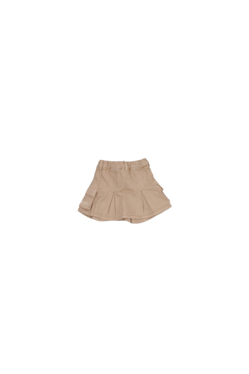 GUESS Bambina Gonna K5YD04WE620 G1L7 Stretch bull denim skirt Taupe