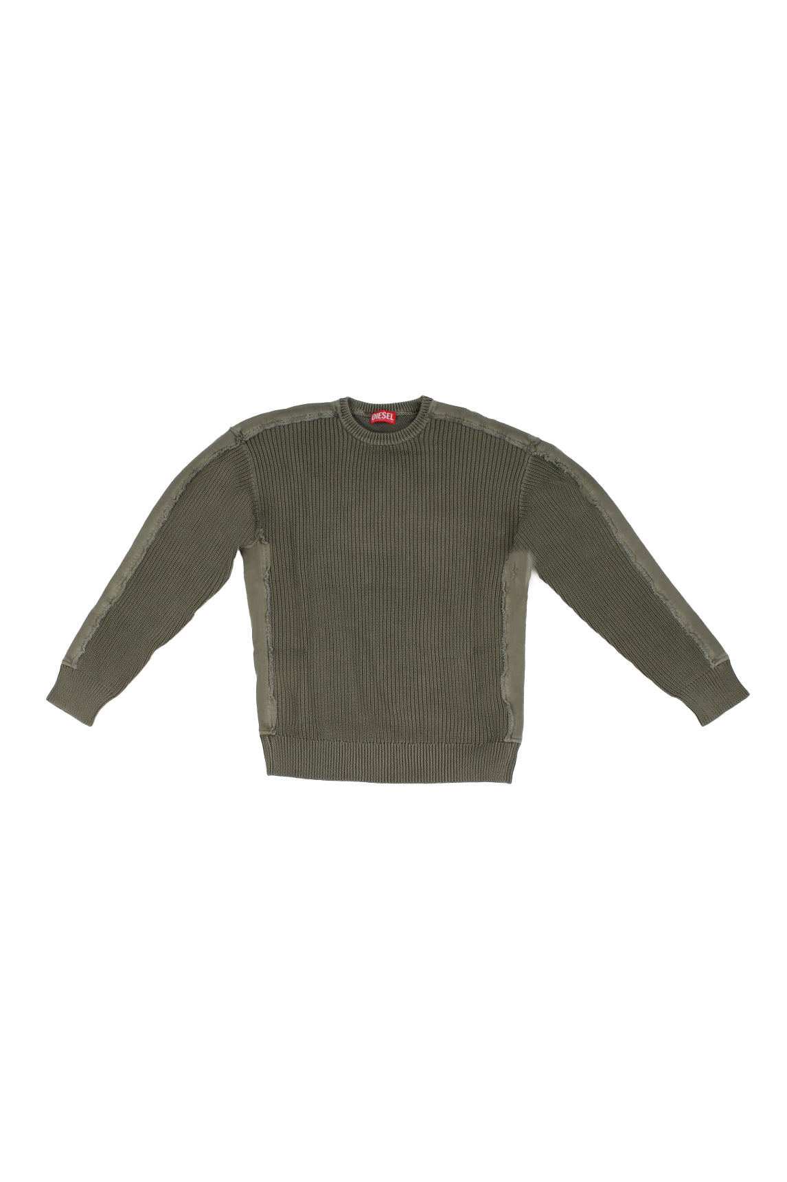 DIESEL Bambino Felpa J02434 0GHAN K513 Kobertoround over Militare
