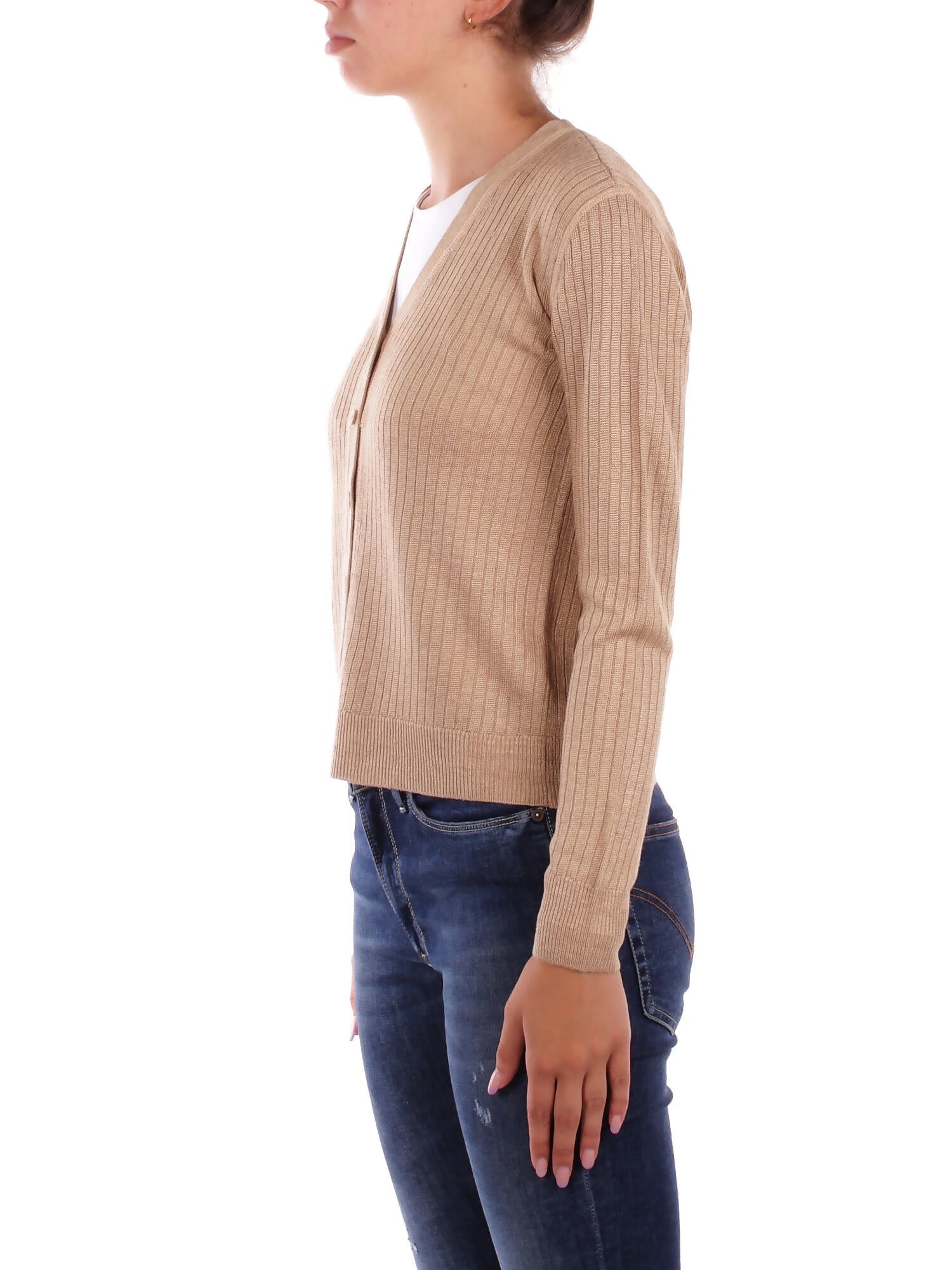 RALPH LAUREN Donna Maglia 200971350 001 Denzel-long	sleeve-cardigan Tan