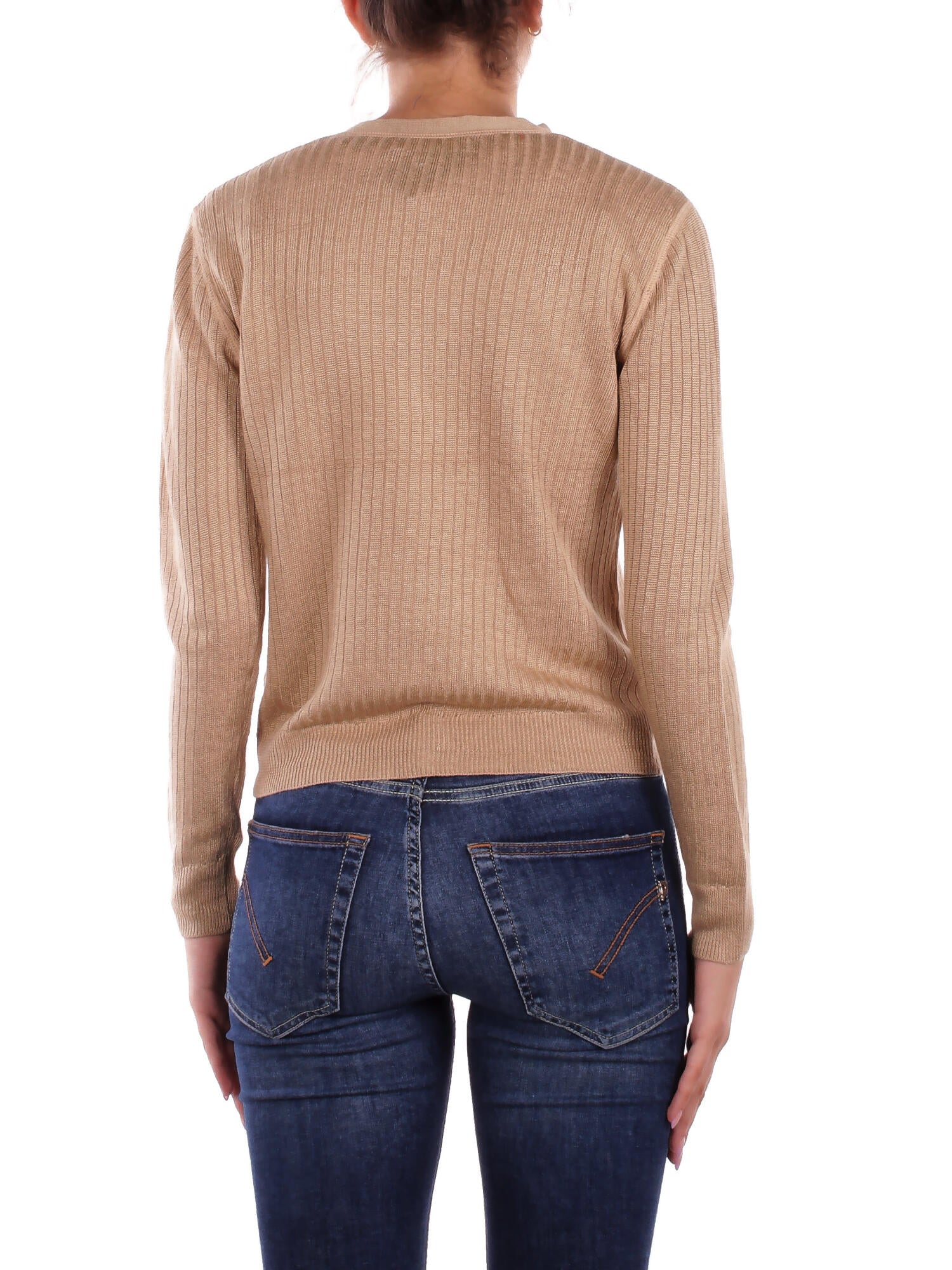 RALPH LAUREN Donna Maglia 200971350 001 Denzel-long	sleeve-cardigan Tan