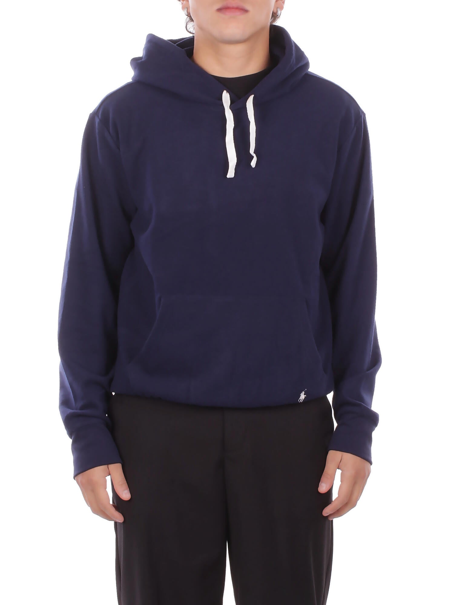 RALPH LAUREN Uomo Felpa 714P01948 004 Hoodie sleep top Navy