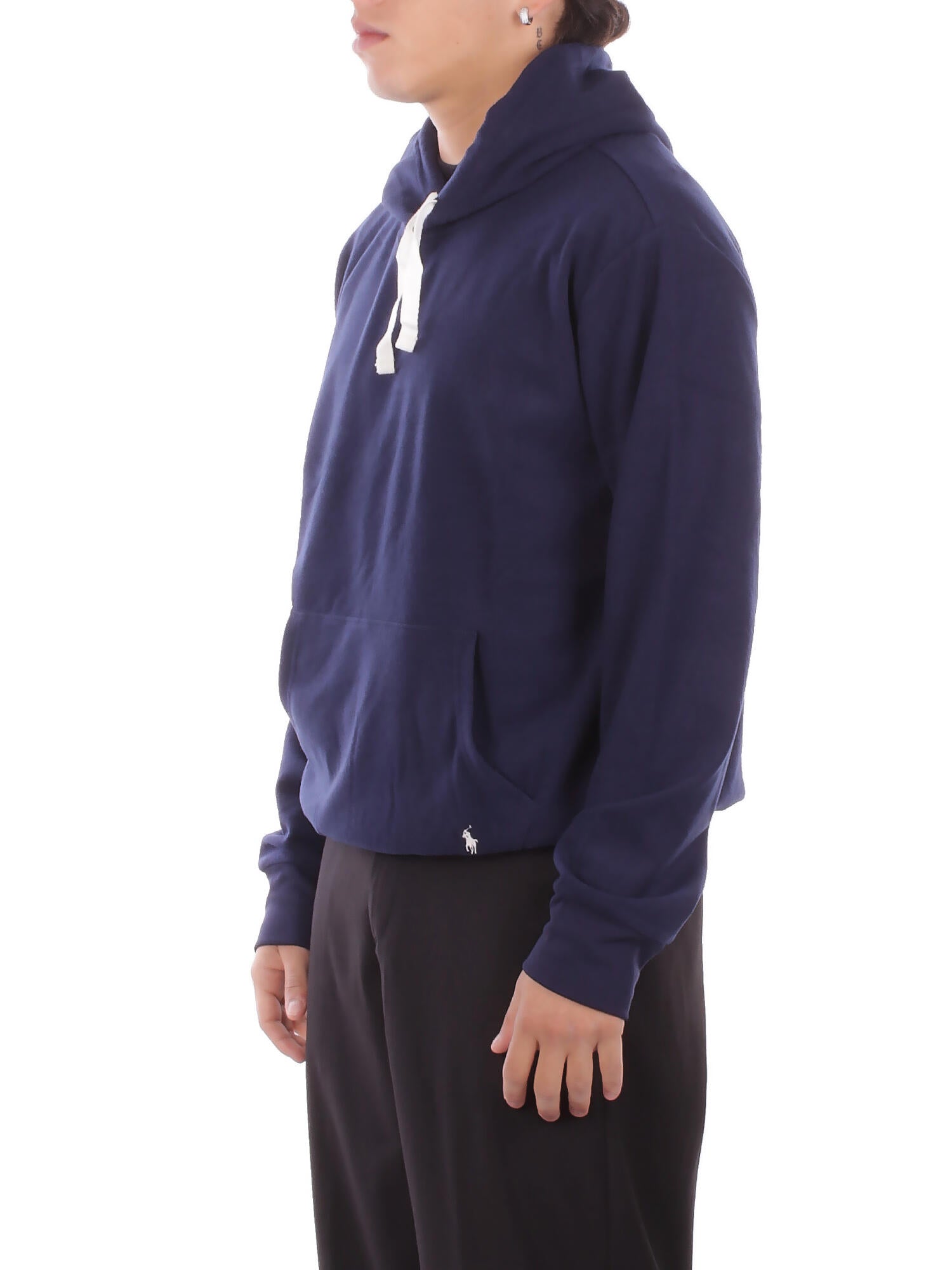 RALPH LAUREN Uomo Felpa 714P01948 004 Hoodie sleep top Navy