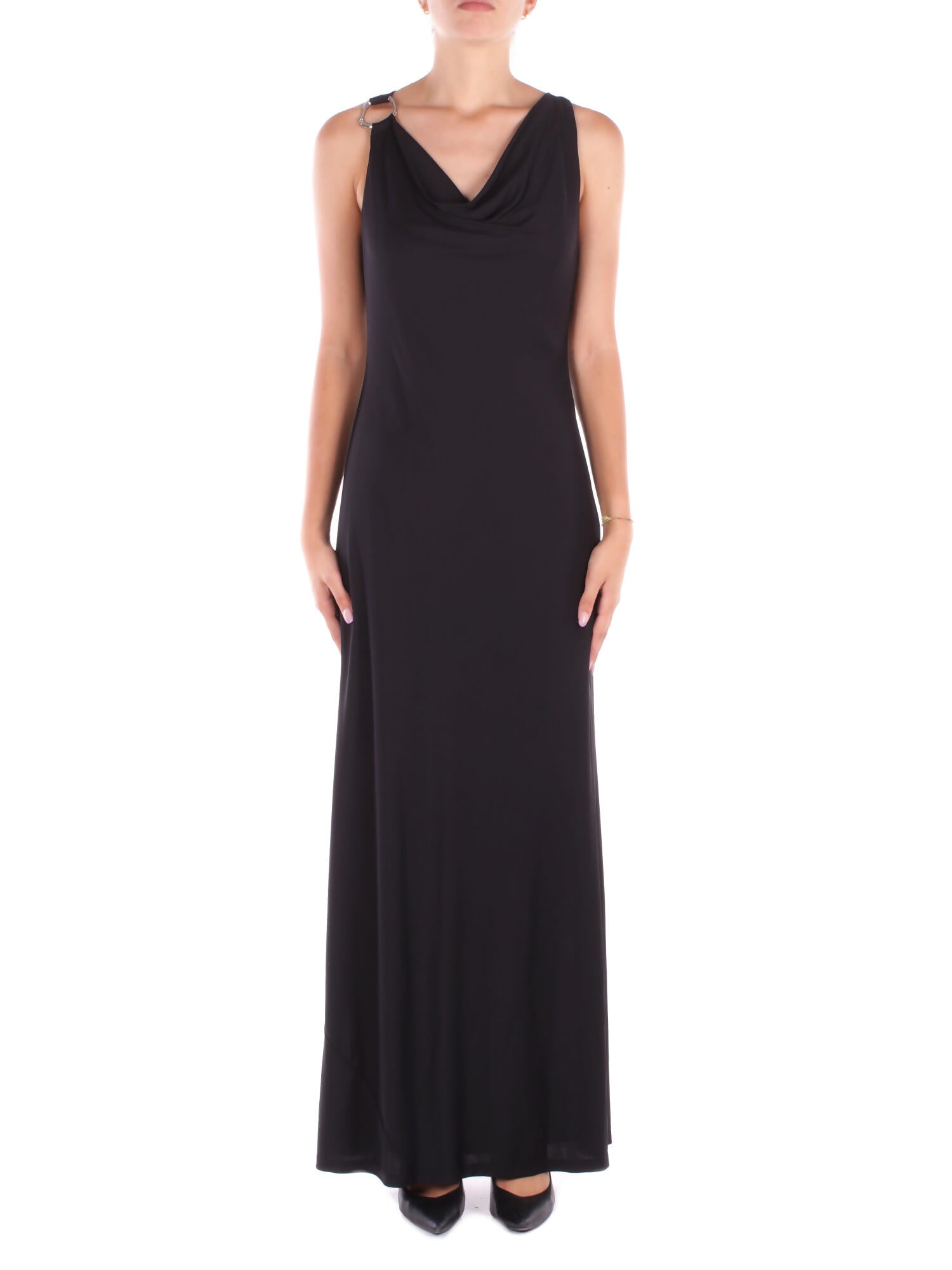 RALPH LAUREN Donna Abito 253971057 001 Elkanah-sleeveless-gown Black