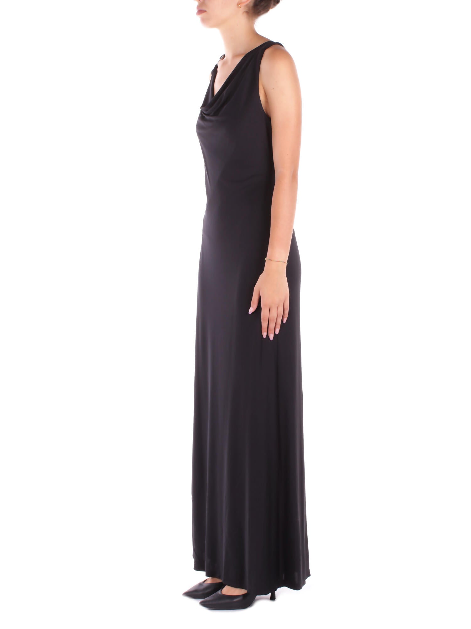 RALPH LAUREN Donna Abito 253971057 001 Elkanah-sleeveless-gown Black