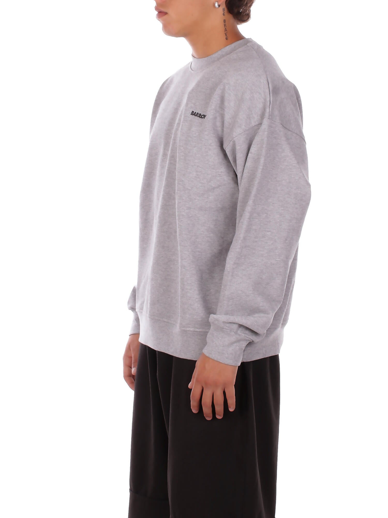 BARROW Unisex Felpa F5BWUASW069 107 Sweatshirt unisex Grigio melange