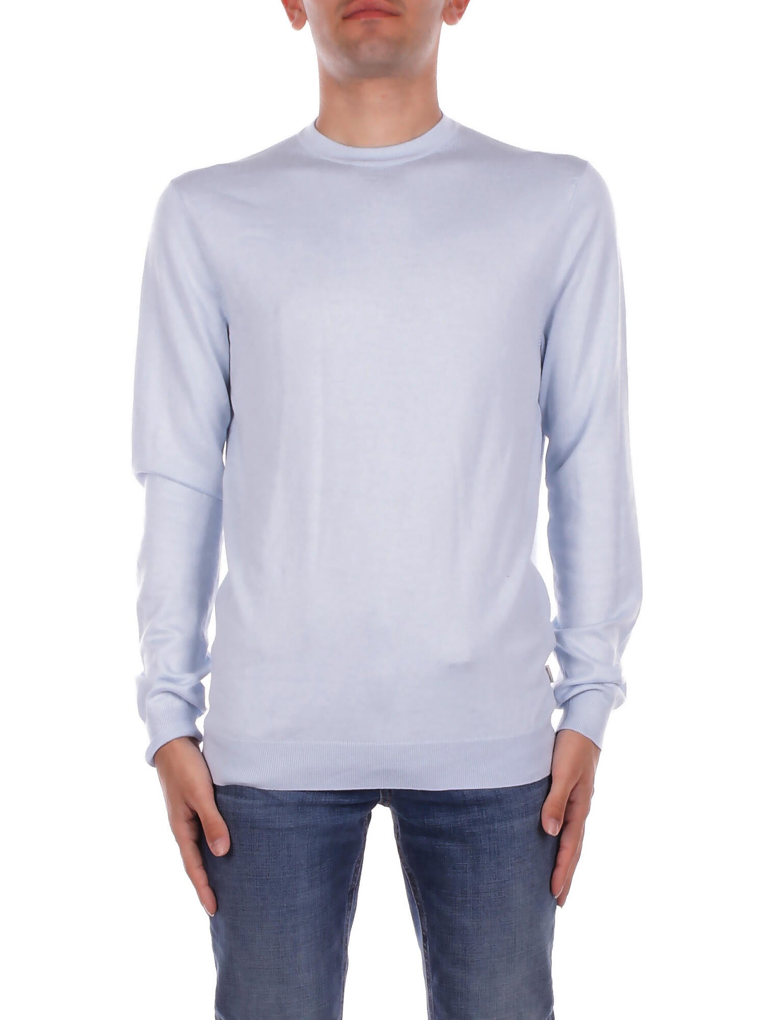 ONLY & SONS Uomo Maglia 22020088 SKYWAY Onswyler life reg 14 ls crew Celeste