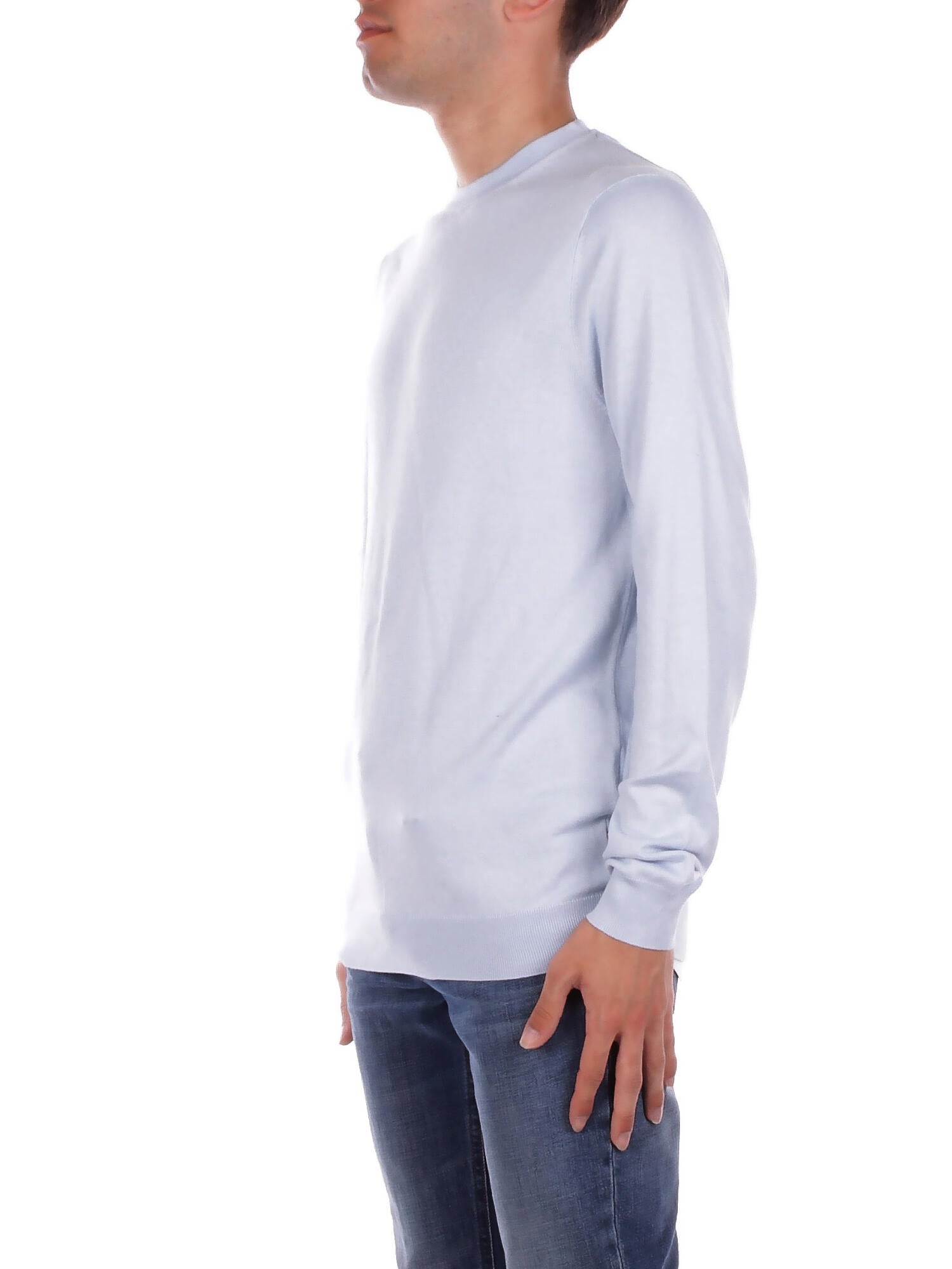 ONLY & SONS Uomo Maglia 22020088 SKYWAY Onswyler life reg 14 ls crew Celeste