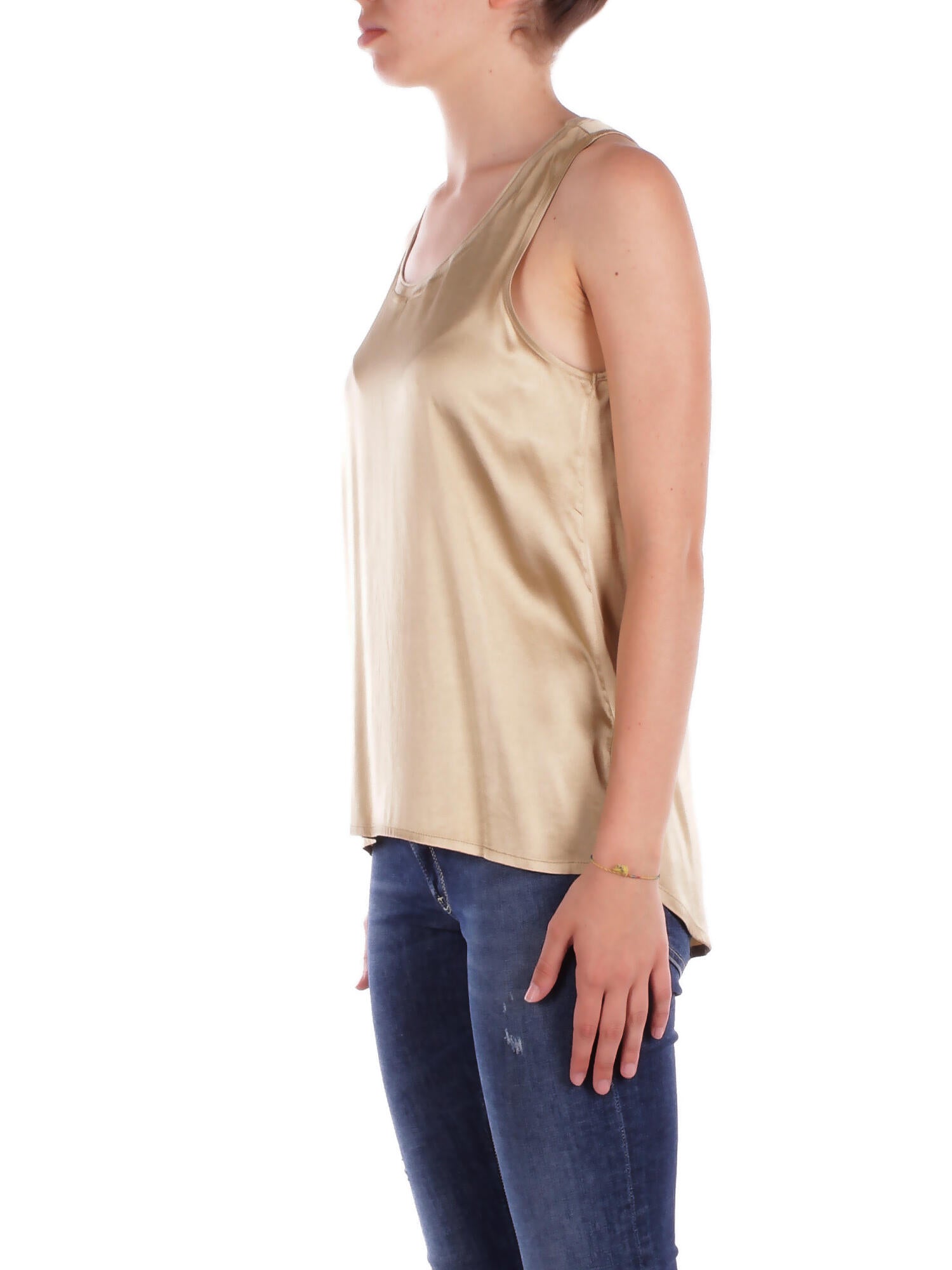 MANILA GRACE Donna Canotta Y043VU MA002 Canotta Beige