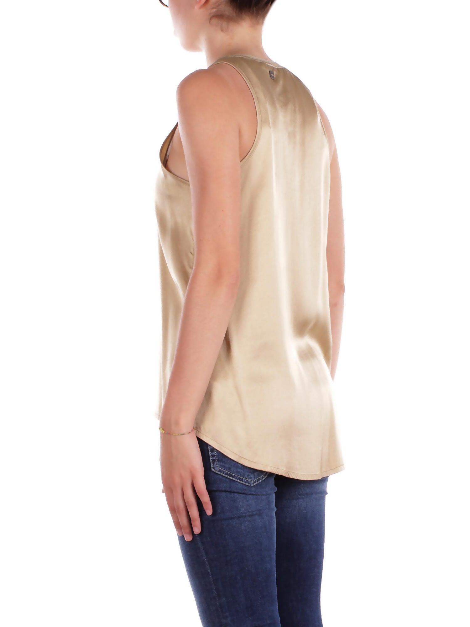 MANILA GRACE Donna Canotta Y043VU MA002 Canotta Beige