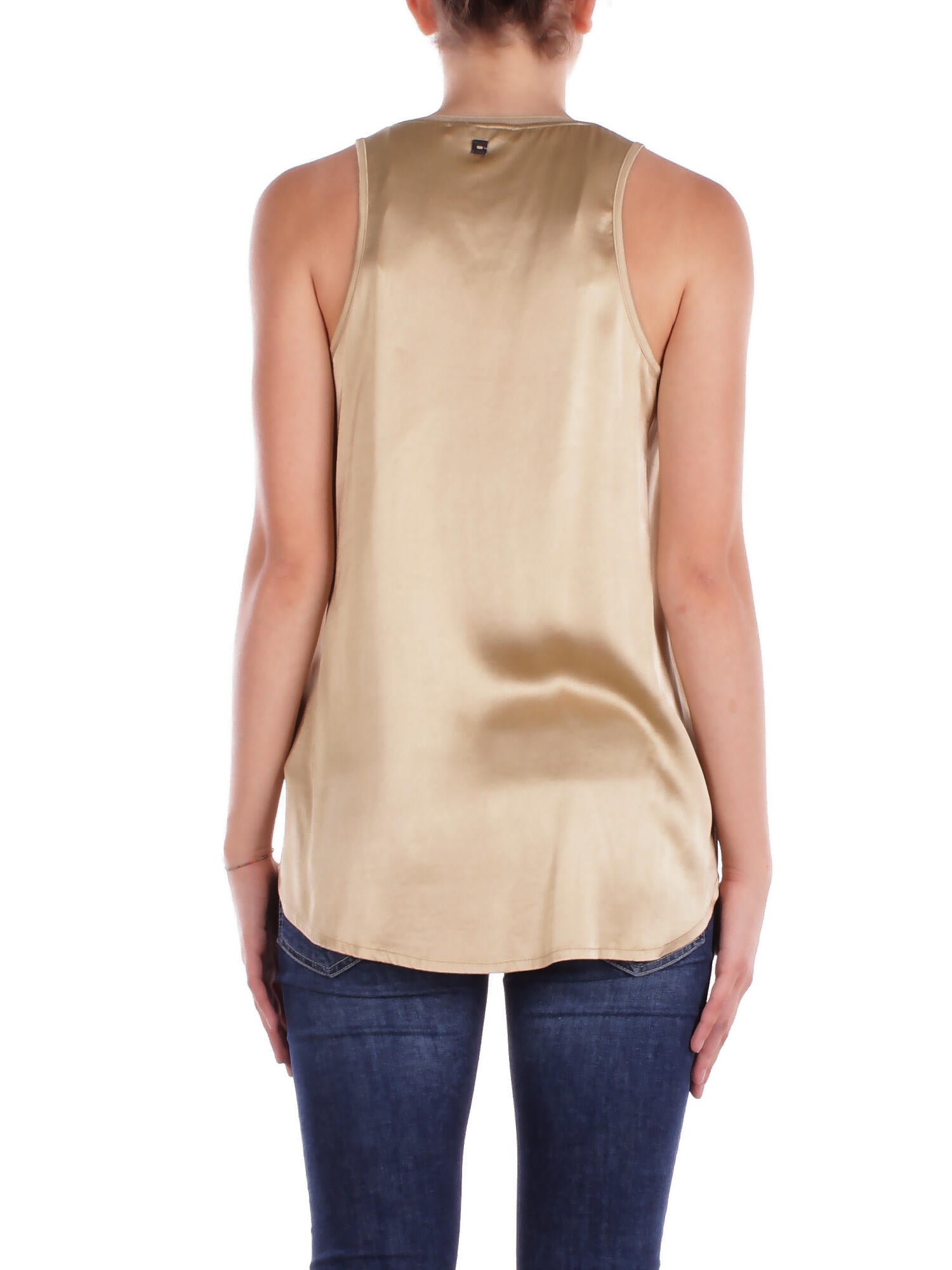 MANILA GRACE Donna Canotta Y043VU MA002 Canotta Beige