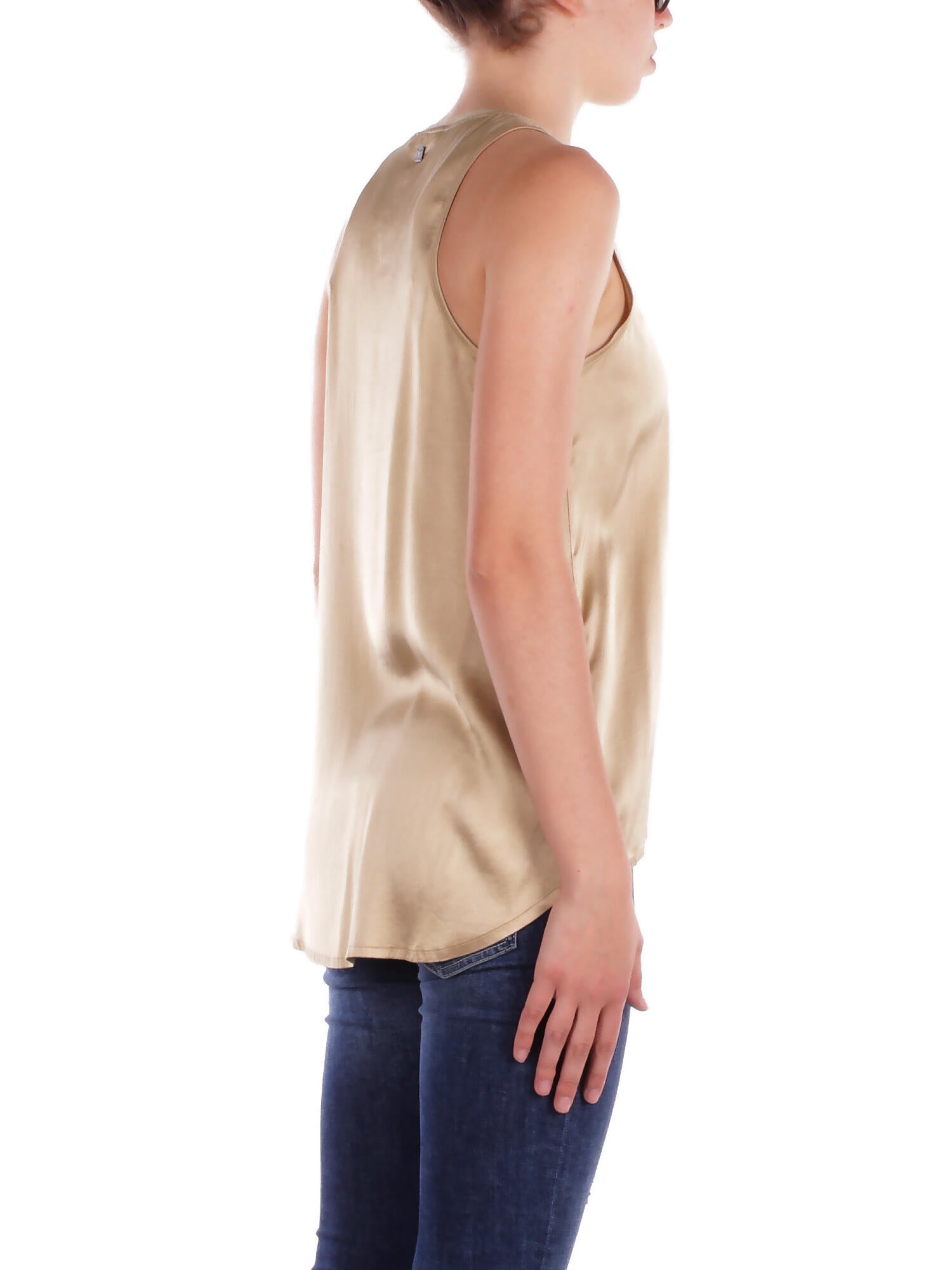 MANILA GRACE Donna Canotta Y043VU MA002 Canotta Beige
