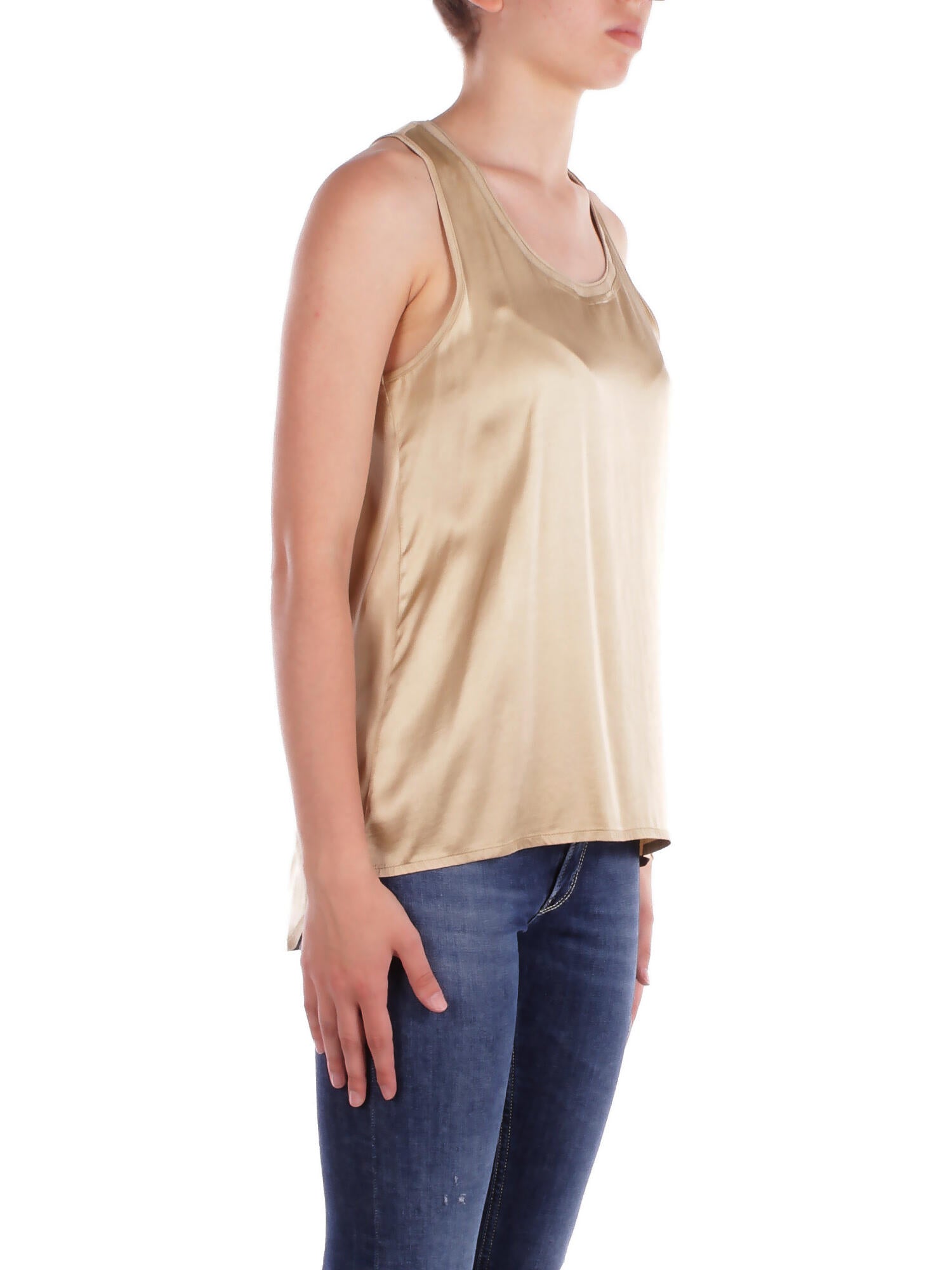 MANILA GRACE Donna Canotta Y043VU MA002 Canotta Beige