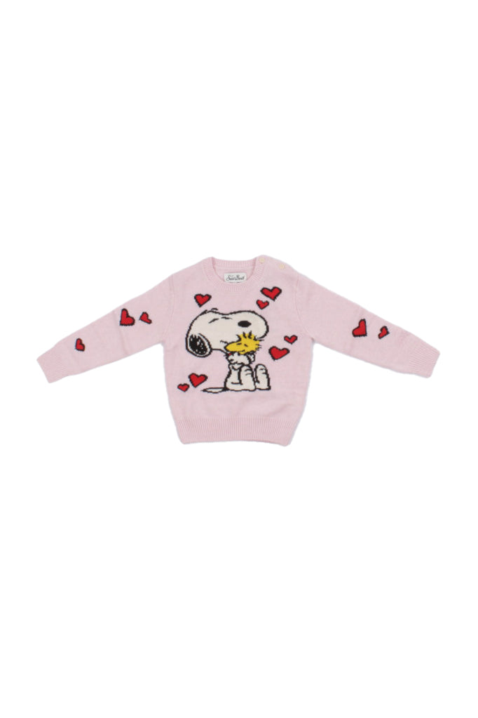 MC2 SAINT BARTH Bambina Maglia PRC0001 00448I 21 Princess peanuts love hugs Rosa