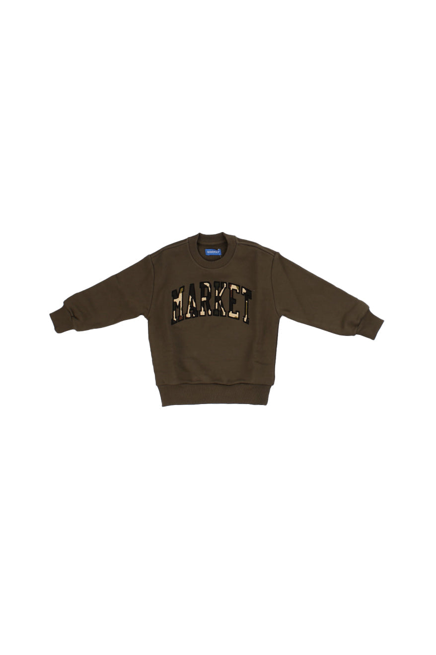 MARKET Bambino Felpa F5MKJBSW033 949 Sweatshirt boy Verde militare