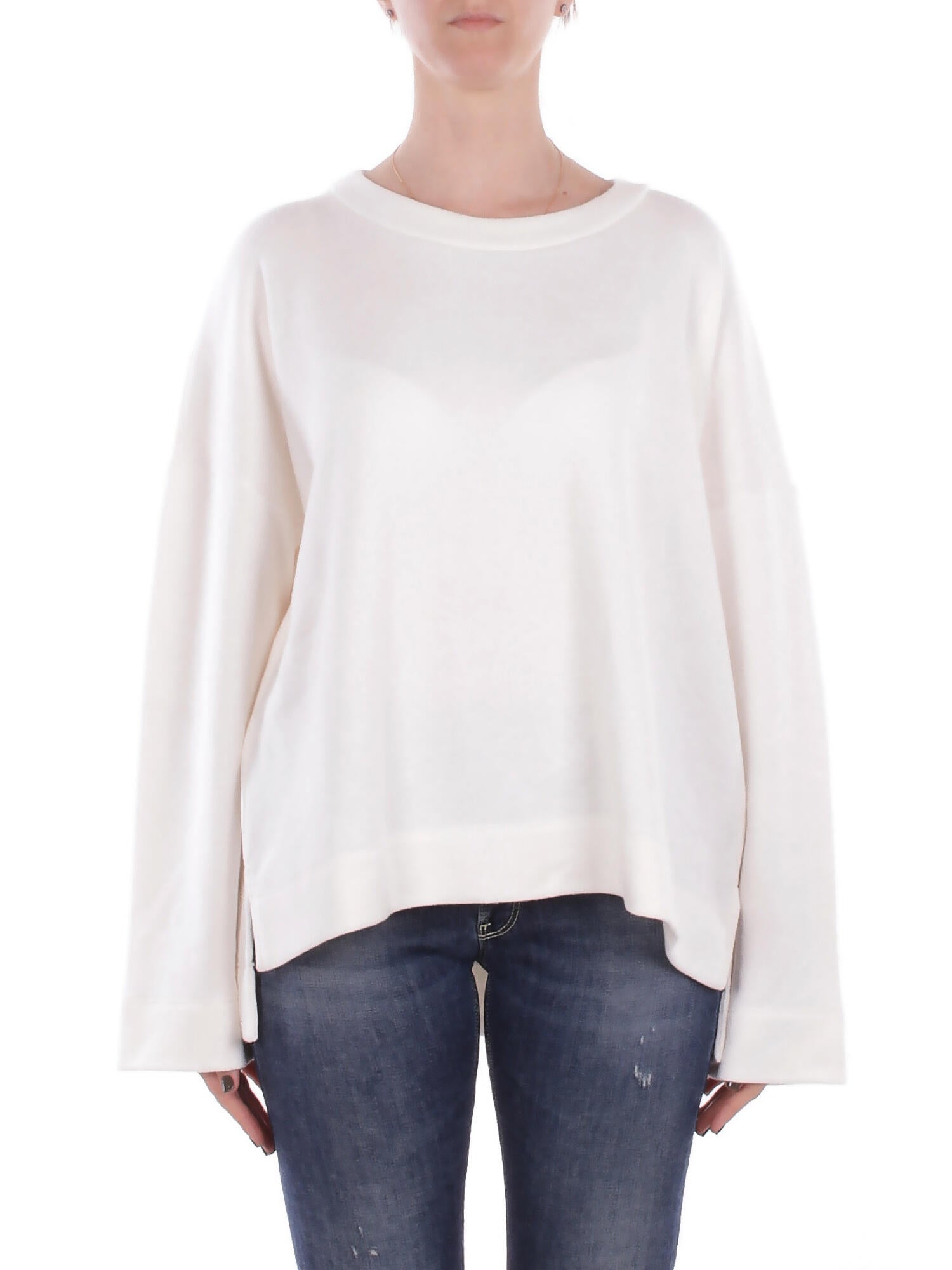 DONDUP Donna Felpa F515 KF0253XXX 002 Felpa Latte