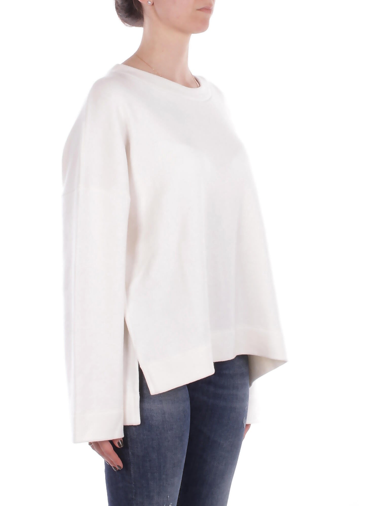 DONDUP Donna Felpa F515 KF0253XXX 002 Felpa Latte
