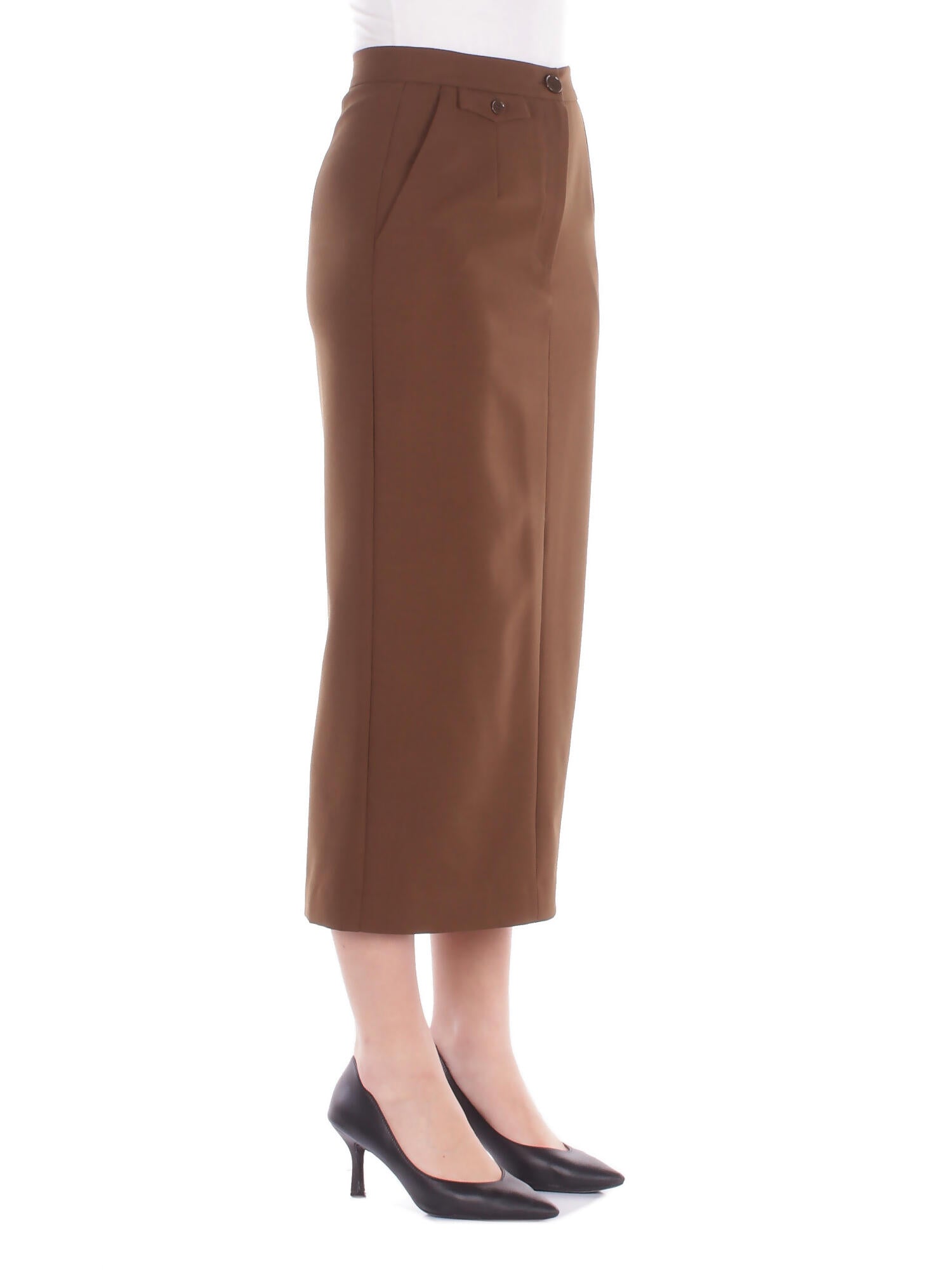 SOLOTRE Donna Gonna M1F0038 FU66S Elegante Caffe
