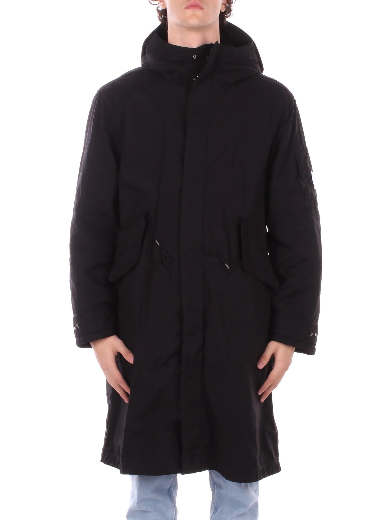 CP COMPANY Uomo Giubbotto 19CMOW095A 110305G 999 Outerwear log jkt in twill Black
