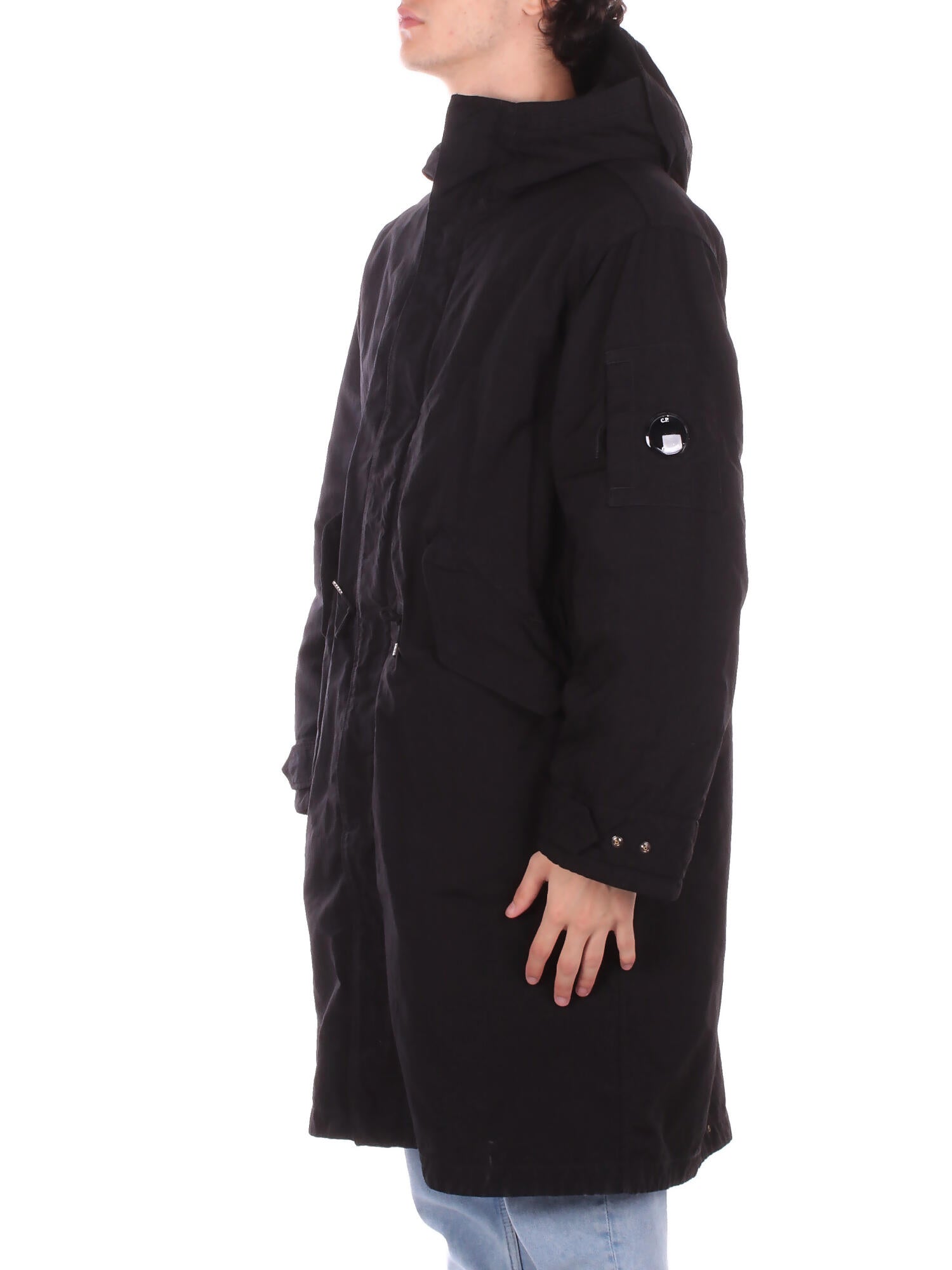 CP COMPANY Uomo Giubbotto 19CMOW095A 110305G 999 Outerwear log jkt in twill Black