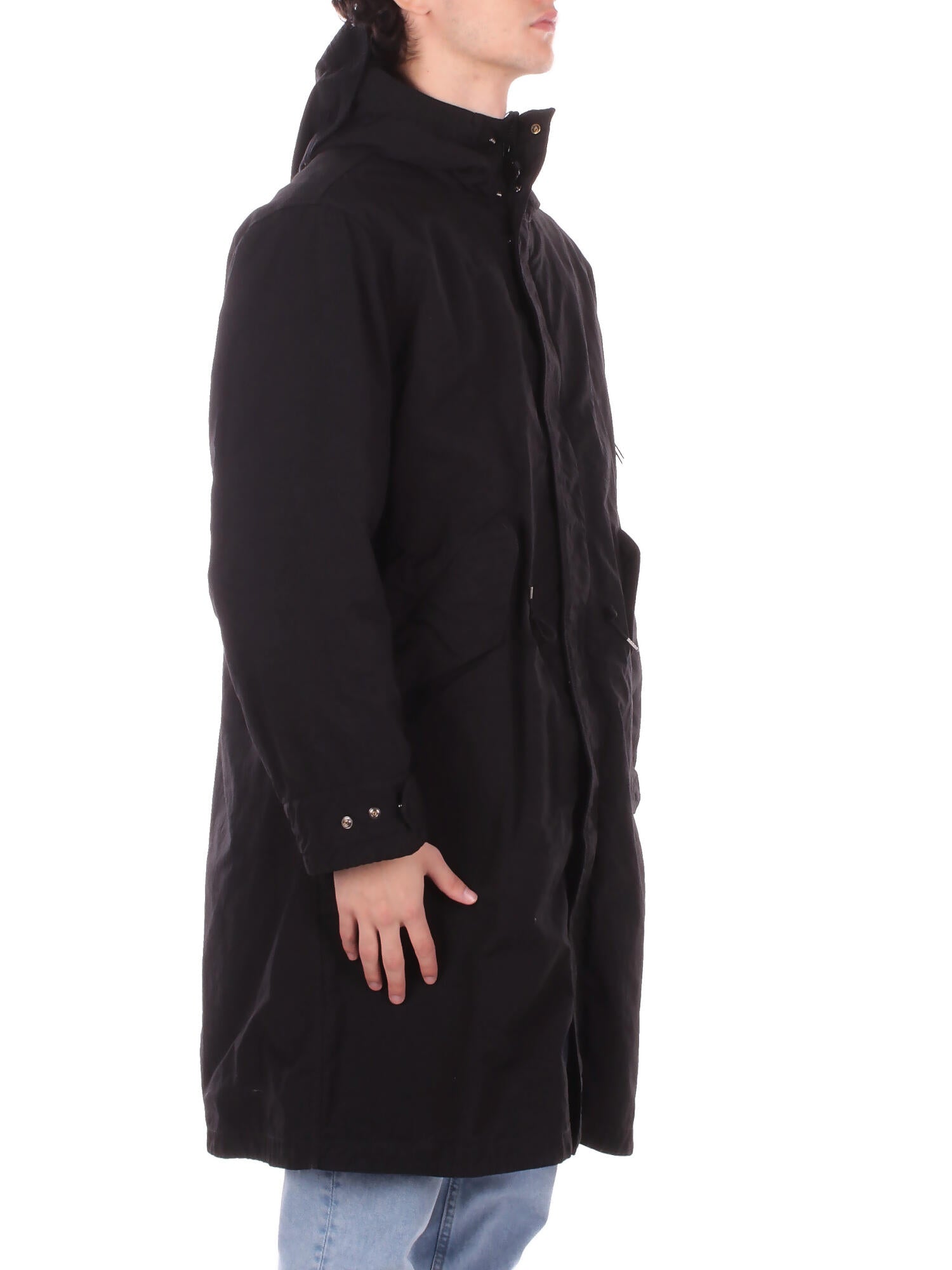 Giubbotto Uomo CP COMPANY 19CMOW095A 110305G 999 Outerwear log jkt in twill Black