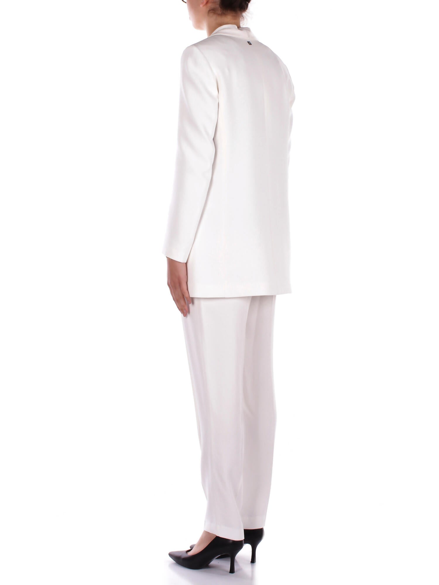 MANILA GRACE Donna Giacca G162VU MA043 Giacca collo scialla Off white