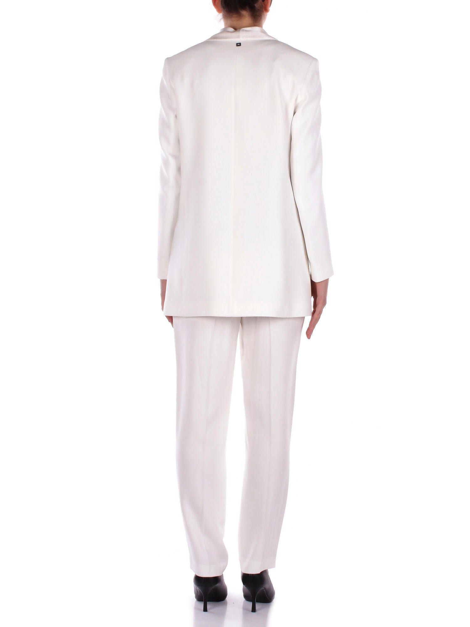 MANILA GRACE Donna Giacca G162VU MA043 Giacca collo scialla Off white