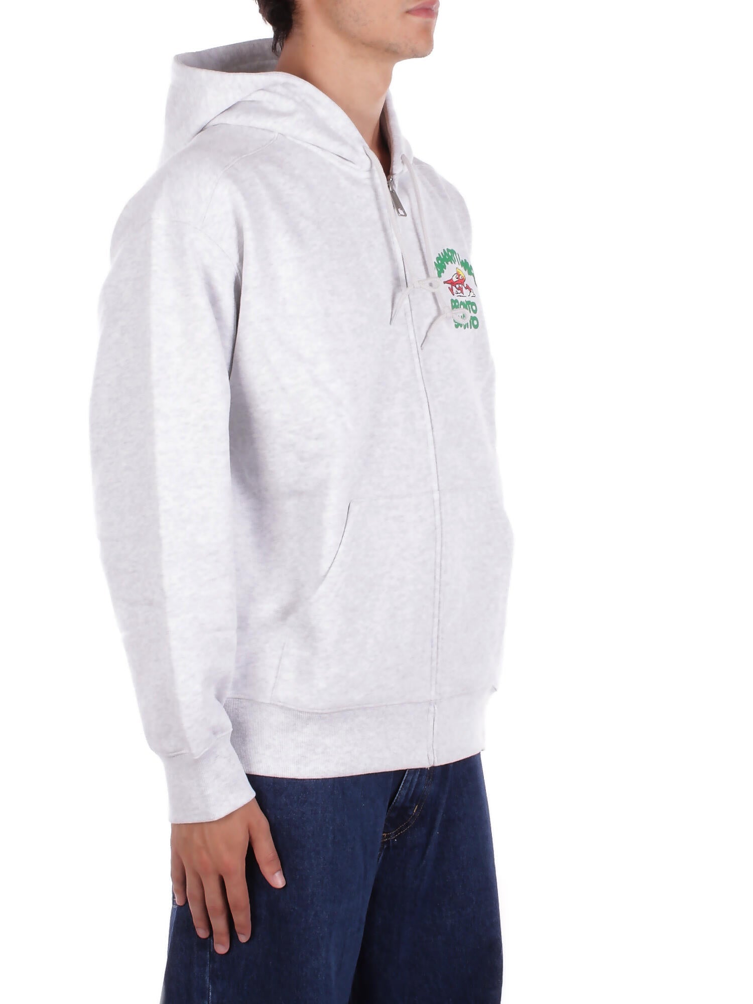 CARHARTT WIP Uomo Felpa I035177 482XX Hooded pronto sweat jacket cot Ash heater