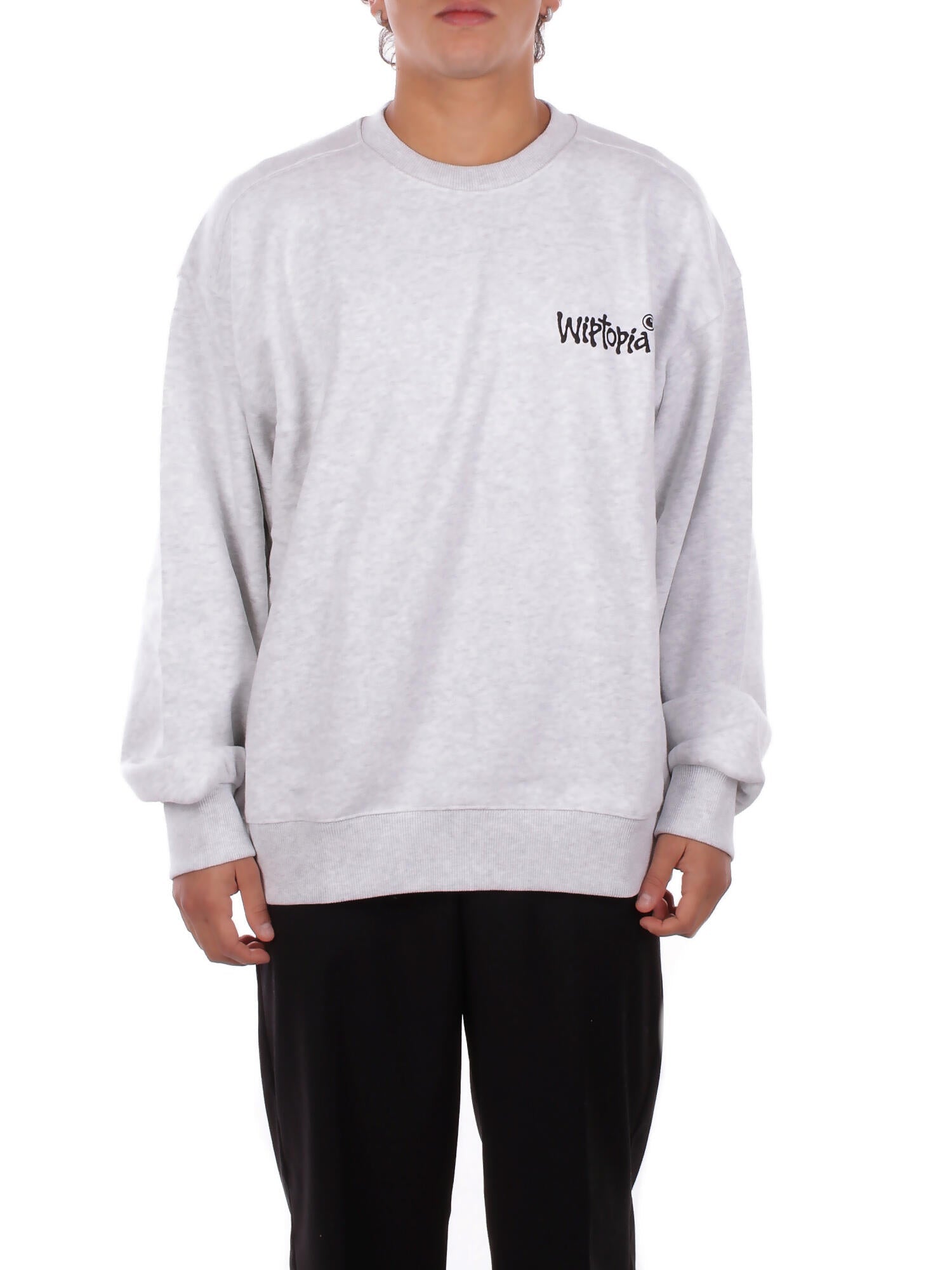 CARHARTT WIP Uomo Felpa I035644 482 XX Wiptopia sweatshirt Grigio