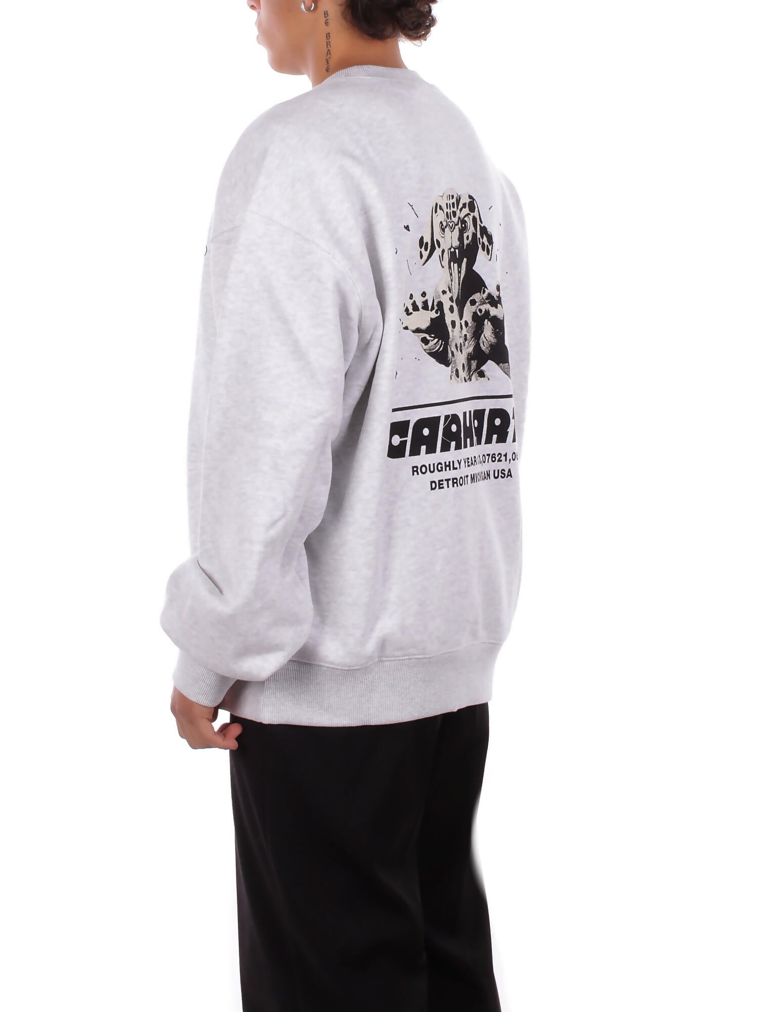 CARHARTT WIP Uomo Felpa I035644 482 XX Wiptopia sweatshirt Grigio