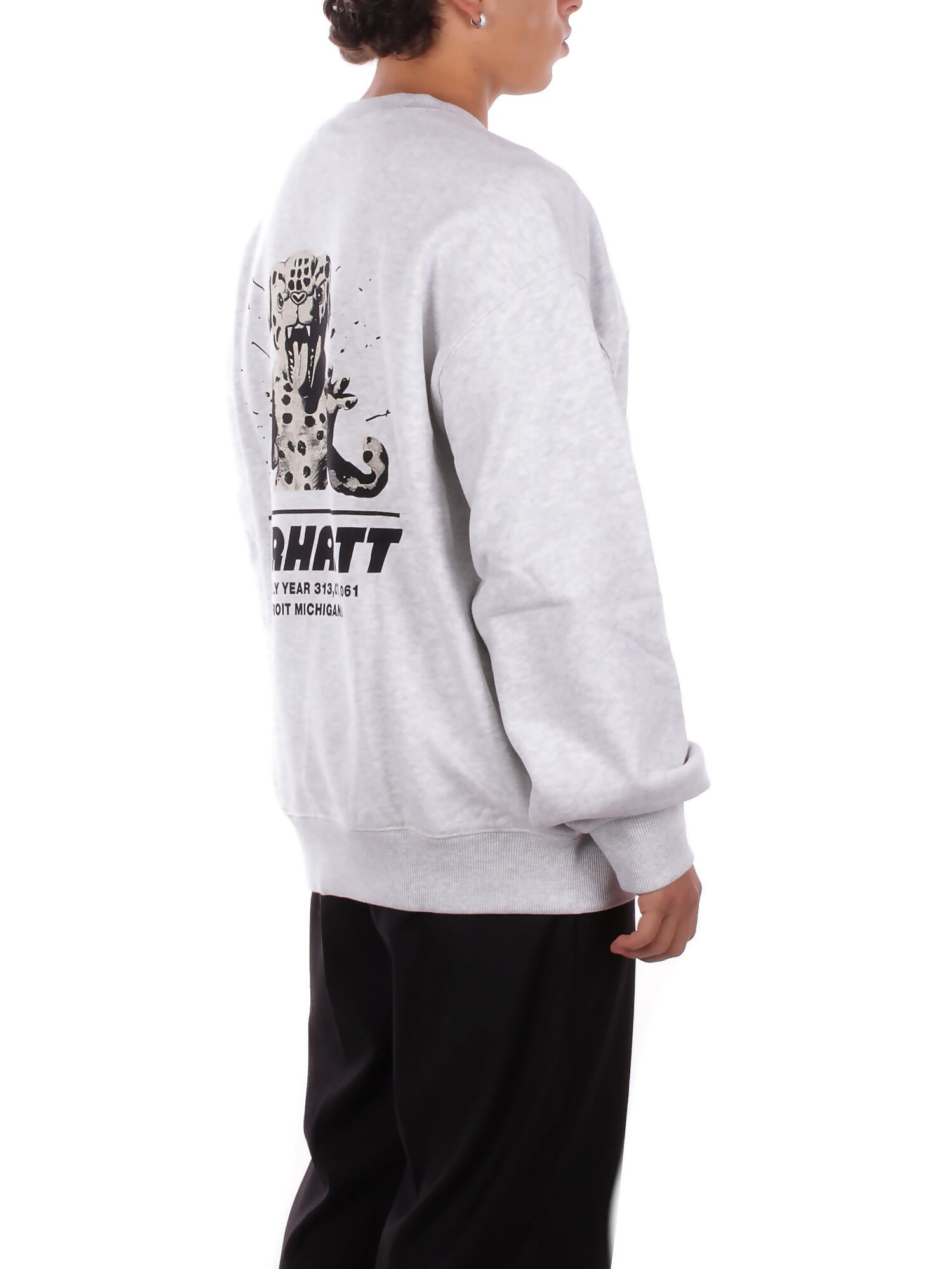CARHARTT WIP Uomo Felpa I035644 482 XX Wiptopia sweatshirt Grigio