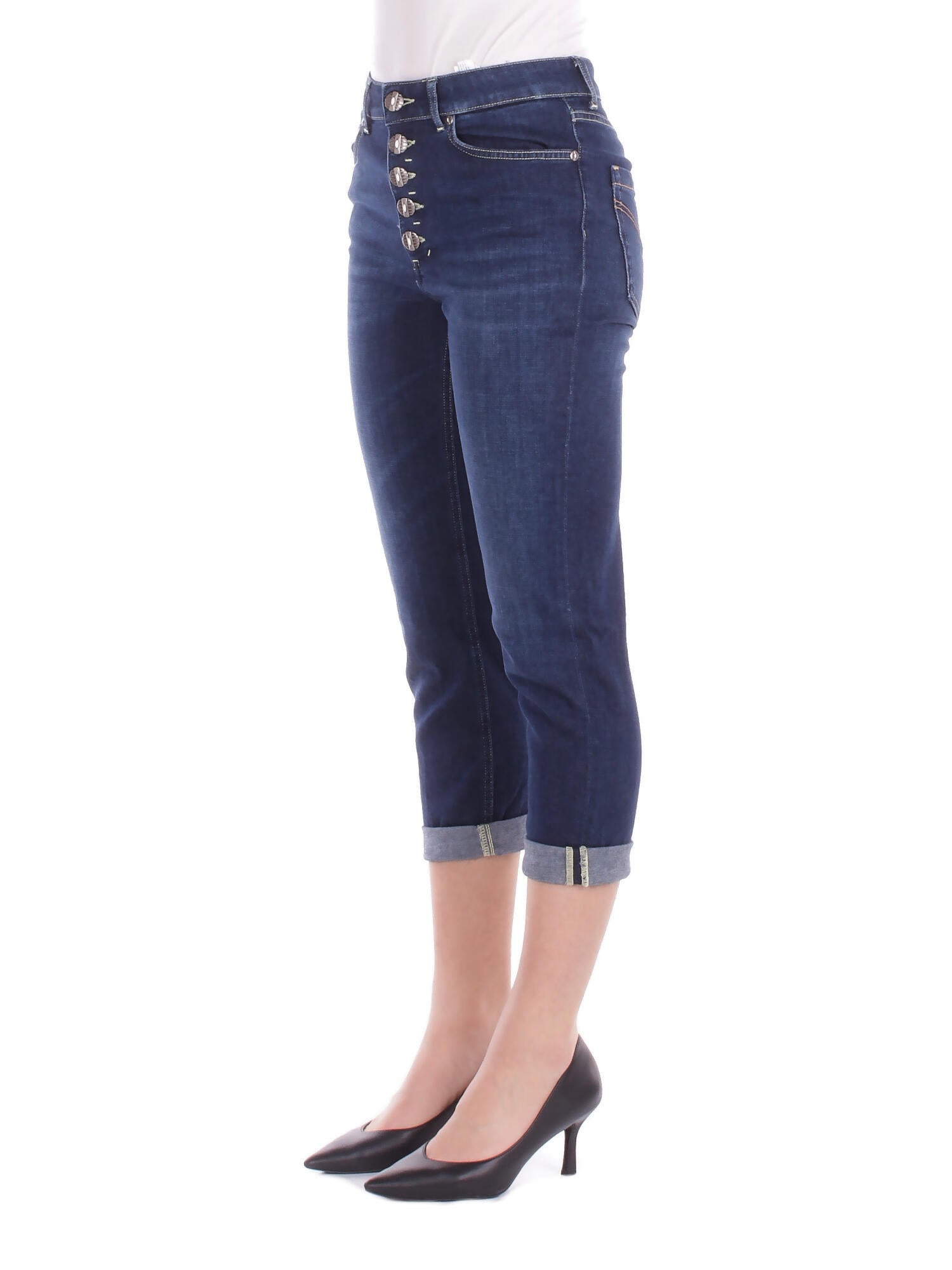 DONDUP Donna Jeans DP268B DS0345LG9 800 Pantalone koons bott gioiello Denim