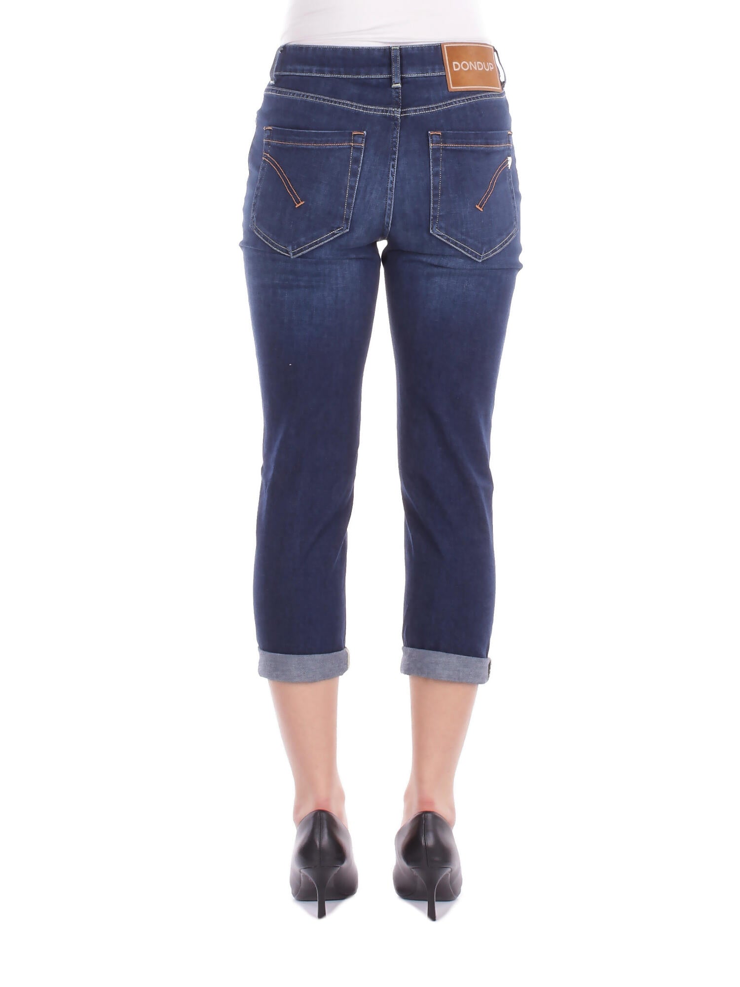 DONDUP Donna Jeans DP268B DS0345LG9 800 Pantalone koons bott gioiello Denim