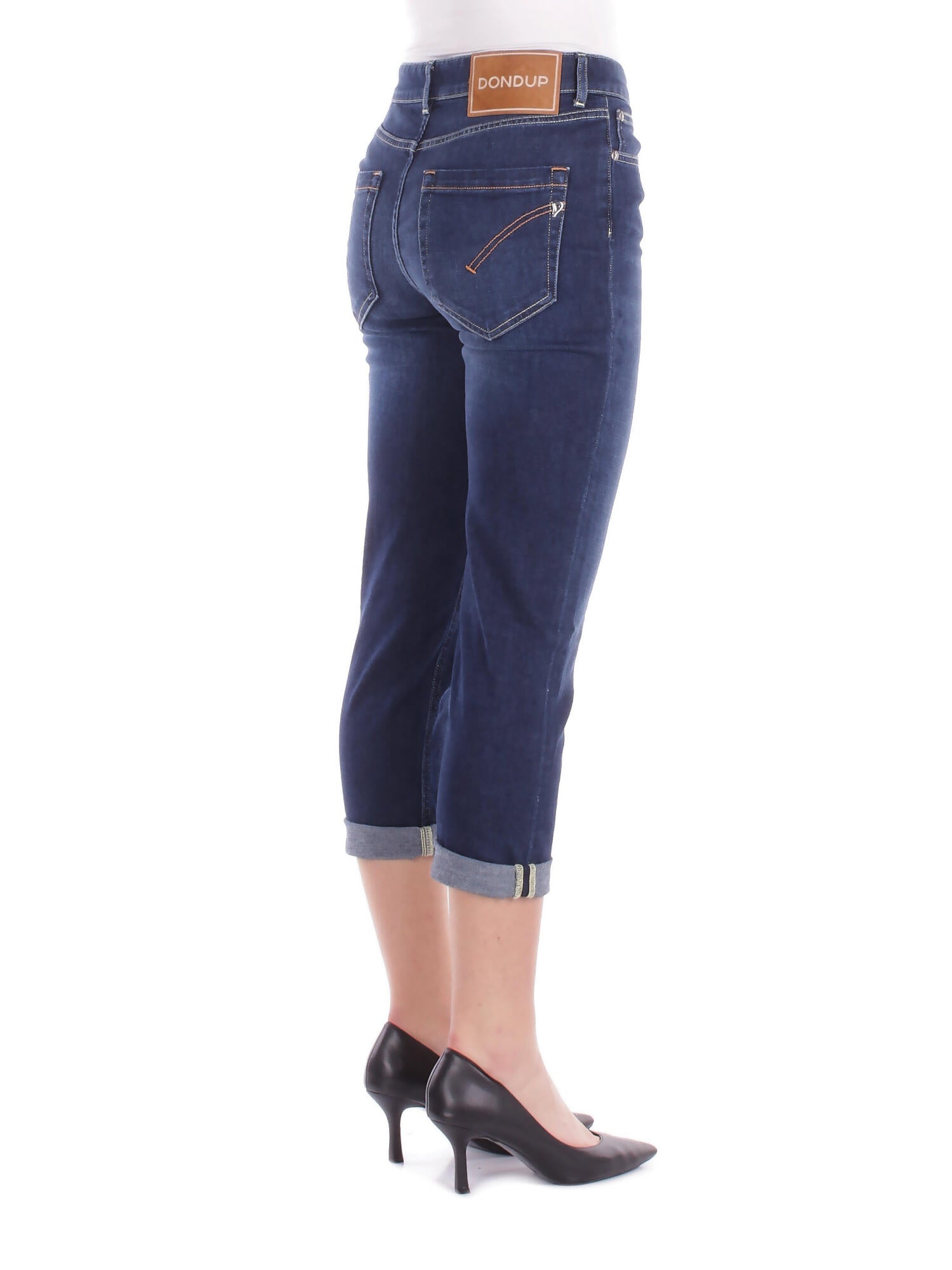DONDUP Donna Jeans DP268B DS0345LG9 800 Pantalone koons bott gioiello Denim