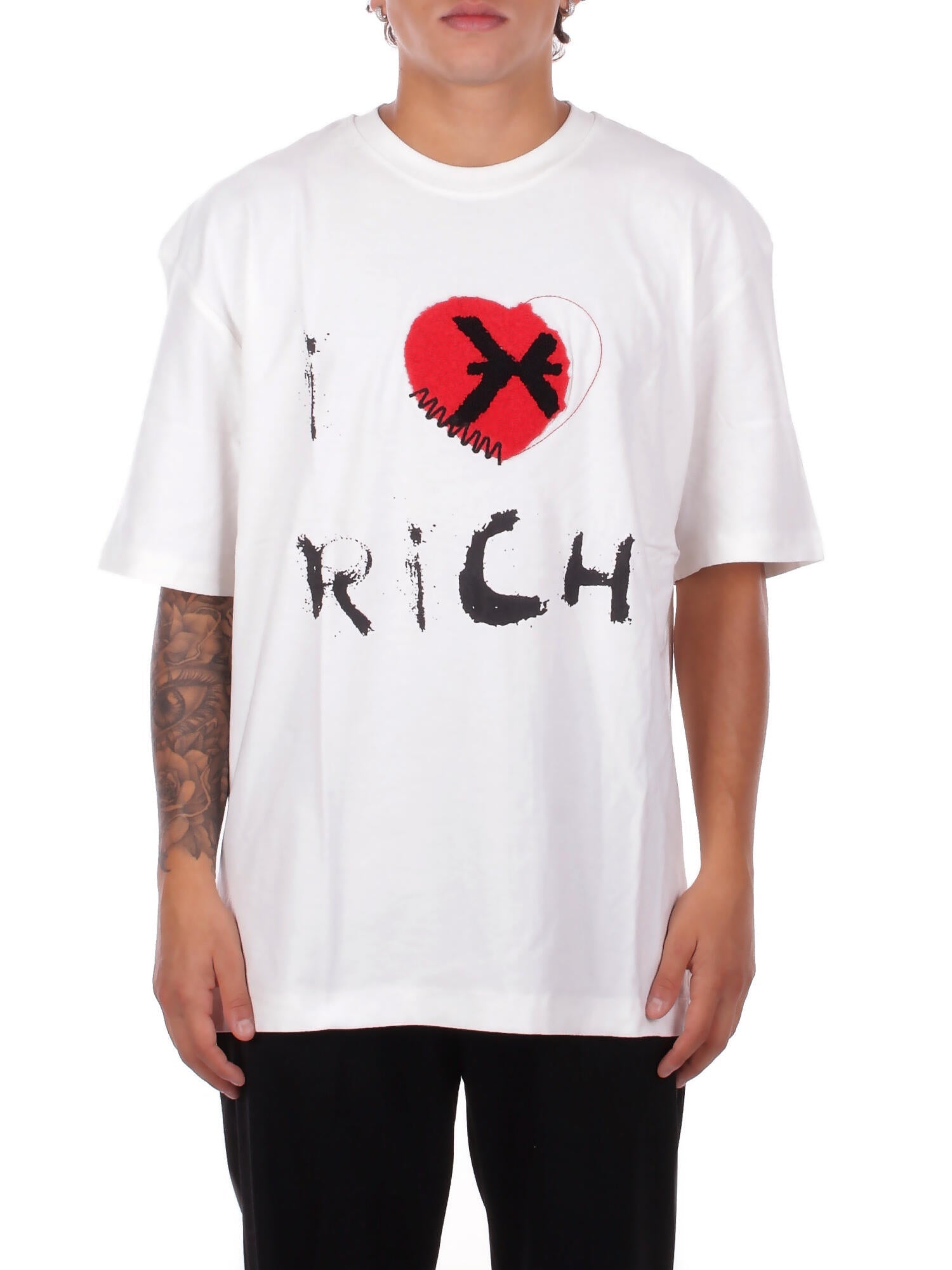 JOHN RICHMOND Uomo T-shirt UMA25421TS OFF WHITE T-shirt kouto Off white
