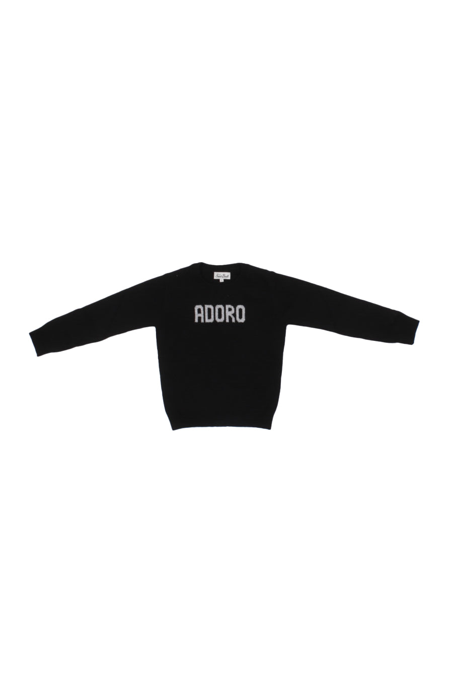MC2 SAINT BARTH Bambina Maglia PRC0001 00553I 00# Princess adoro Nero